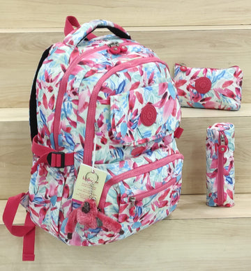 Kipling Pink Bloomy Backpack