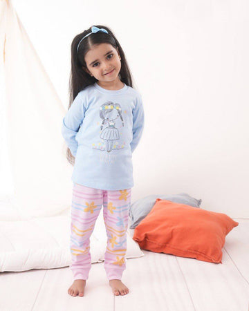 Sweet Doll cotton Pajama– Pastel Blue & Pink