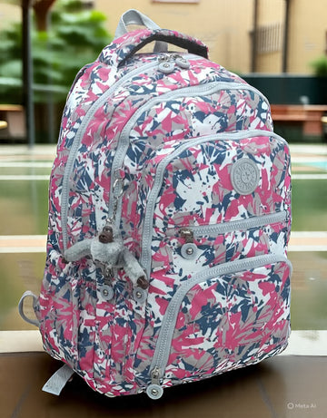Kipling Vivid Pink Harmony Backpack