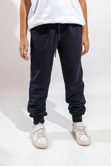 Navy summer Melton Sweatpants