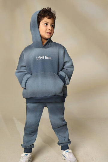 Modern Brushed Look grey Tracksuit -Summer Melton