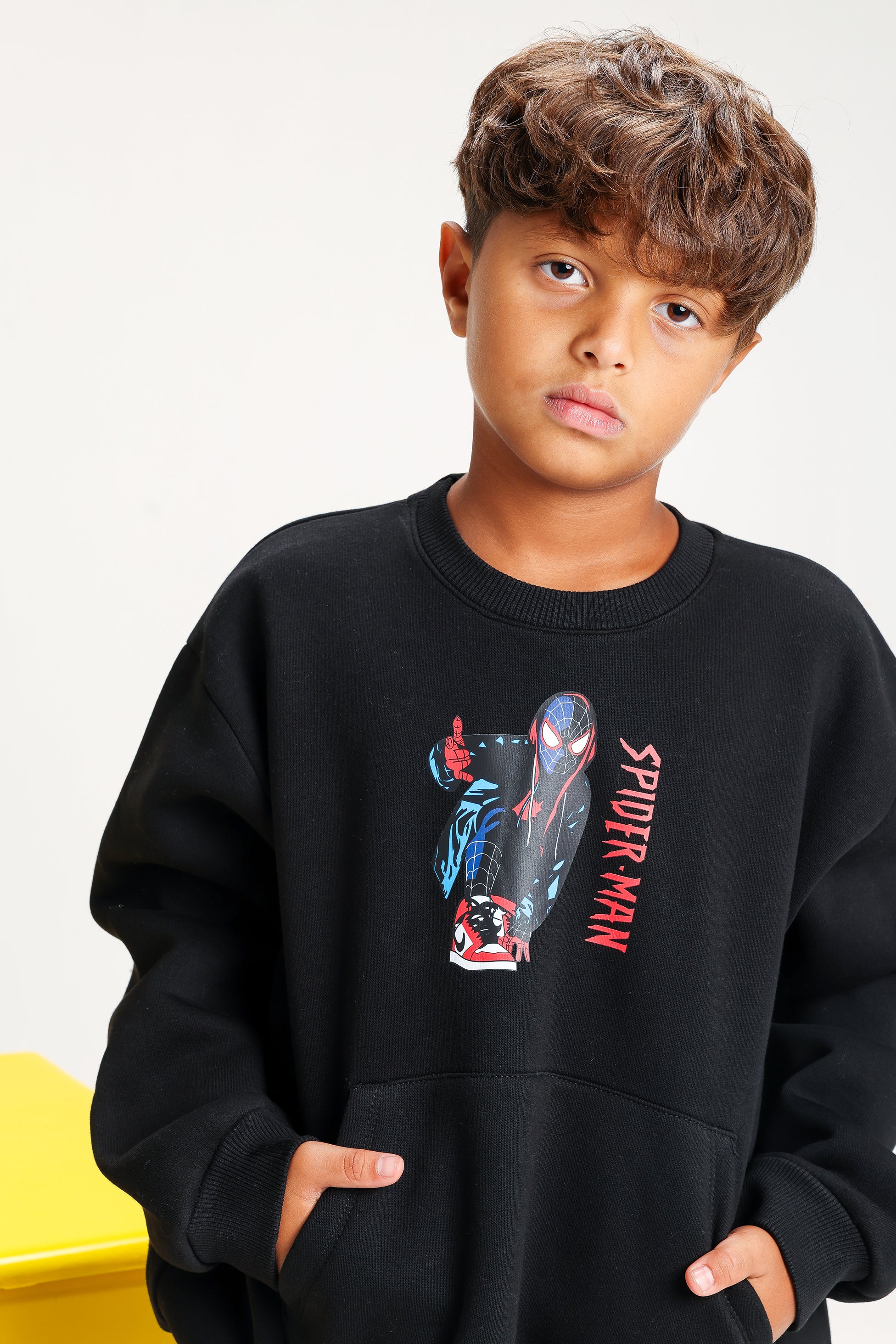 Spider-Man Winter black Tracksuit – Cozy Power for Little Heroes