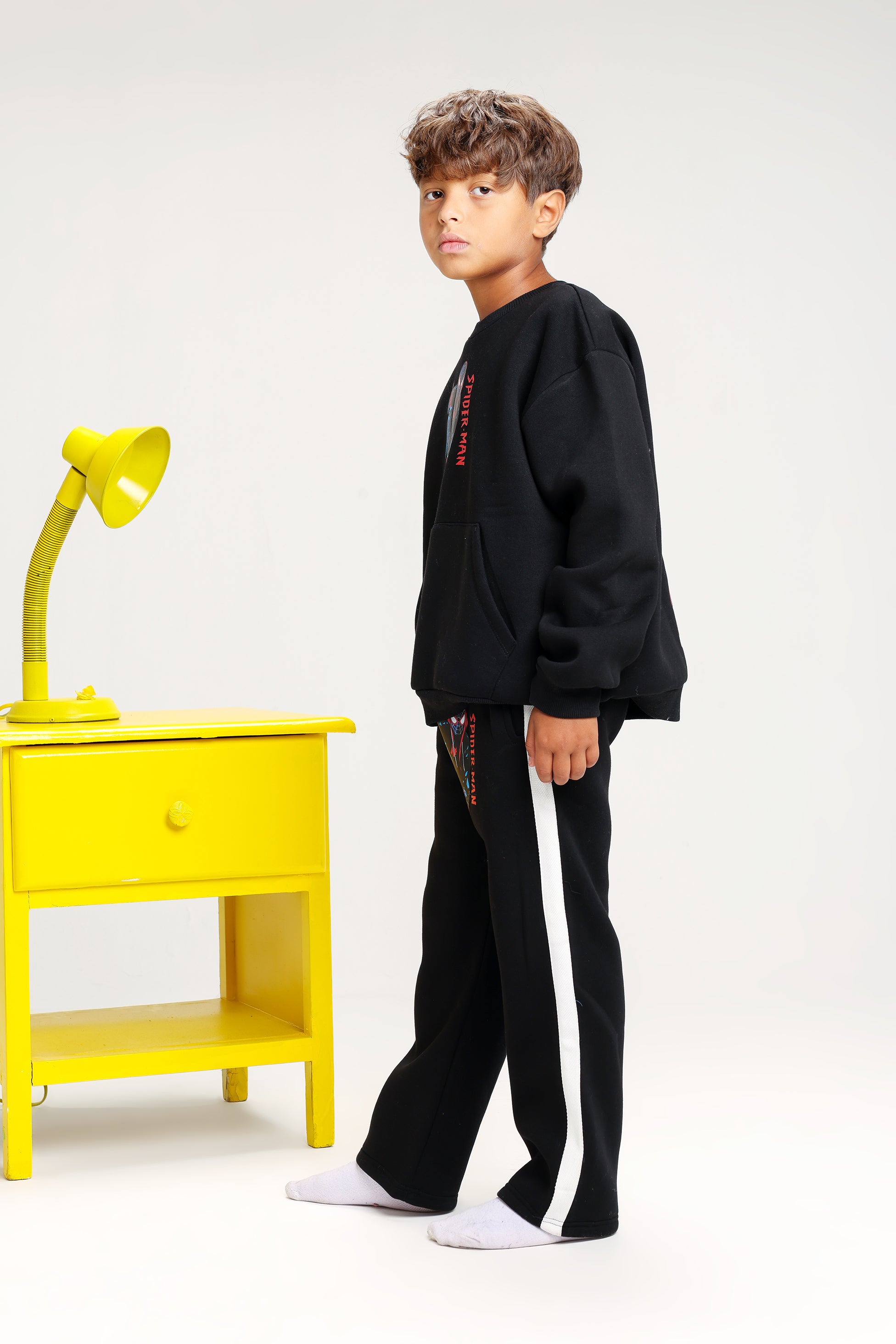 Spider-Man Winter black Tracksuit – Cozy Power for Little Heroes