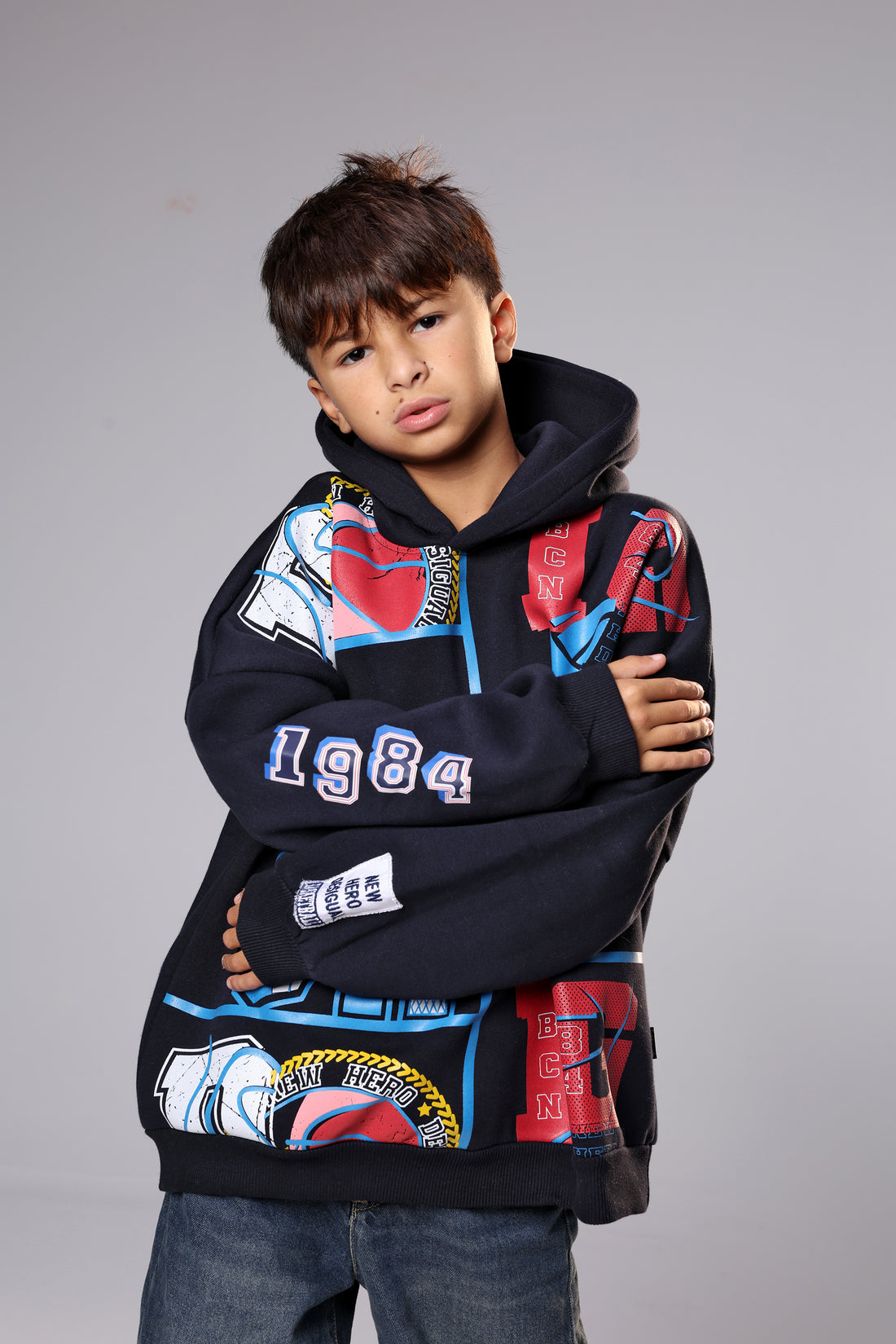 Kids LA Varsity Graphic Hoodie – Sporty Street Style