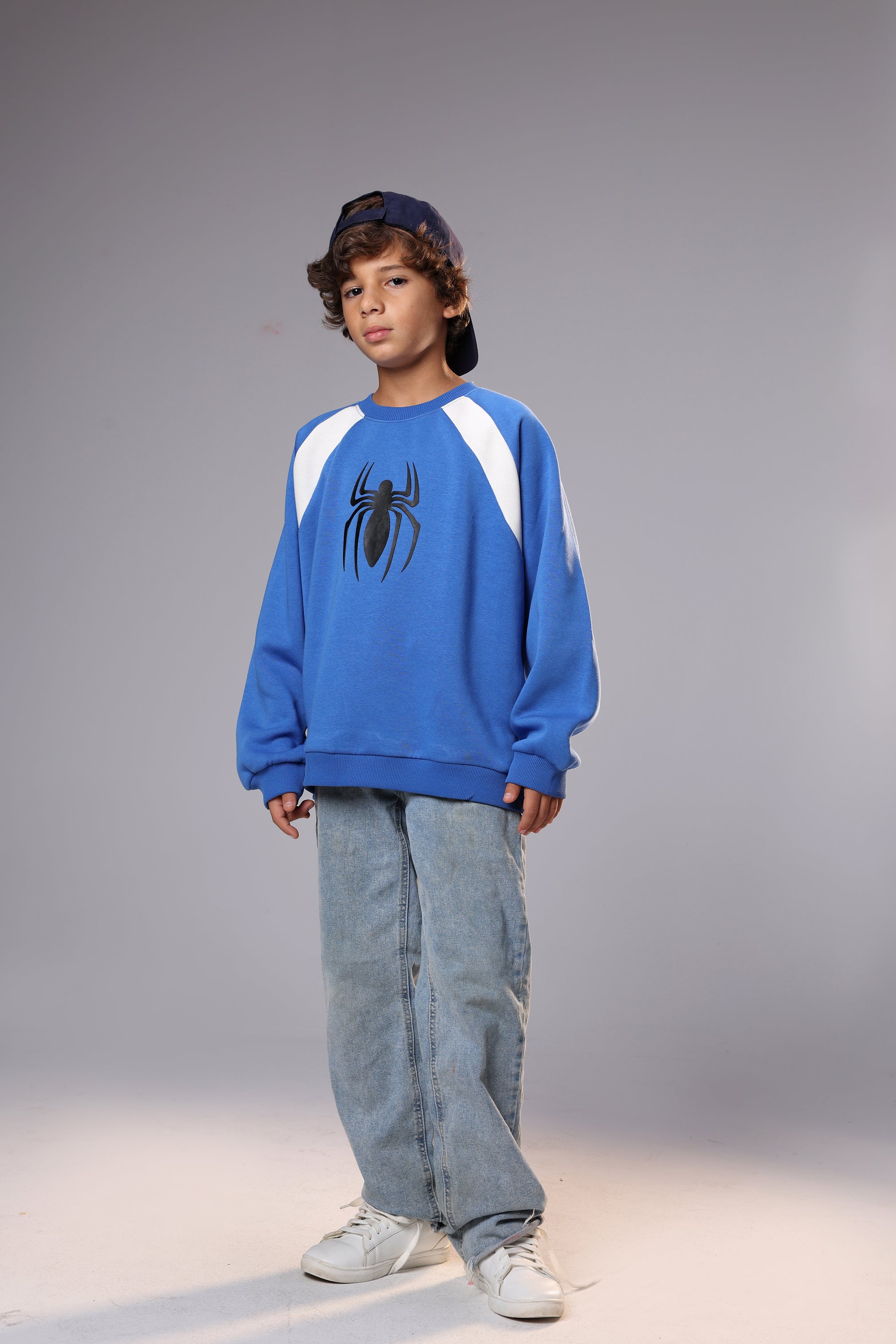 Blue Spider Sweatshirt – Bold Moves Start Here