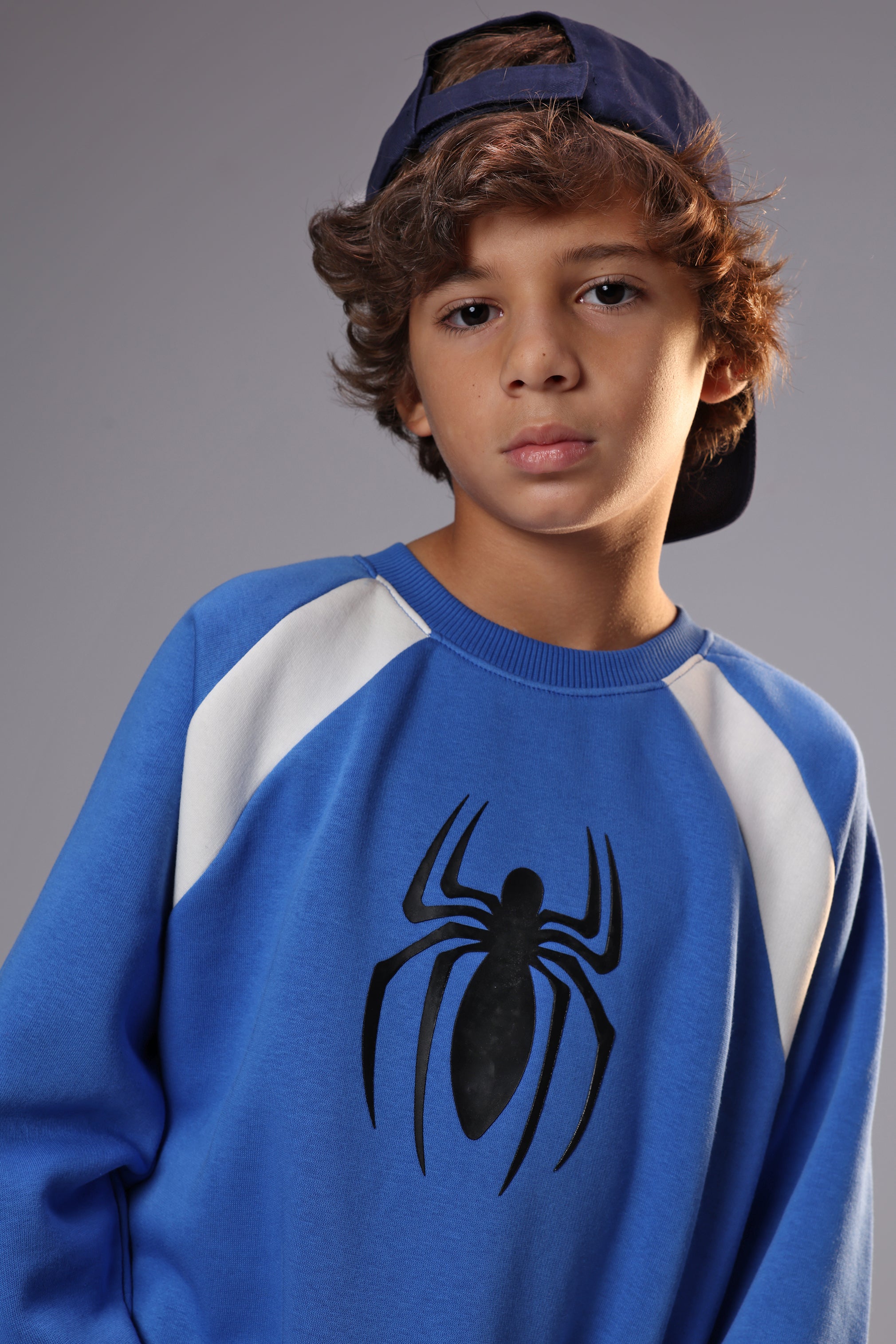 Blue Spider Sweatshirt – Bold Moves Start Here