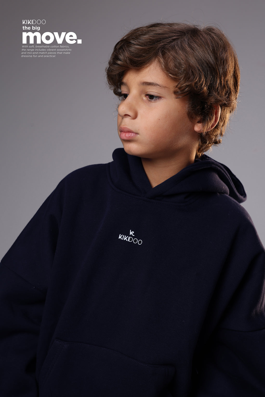 Classic Navy Oversized Hoodie – Minimal & Cool