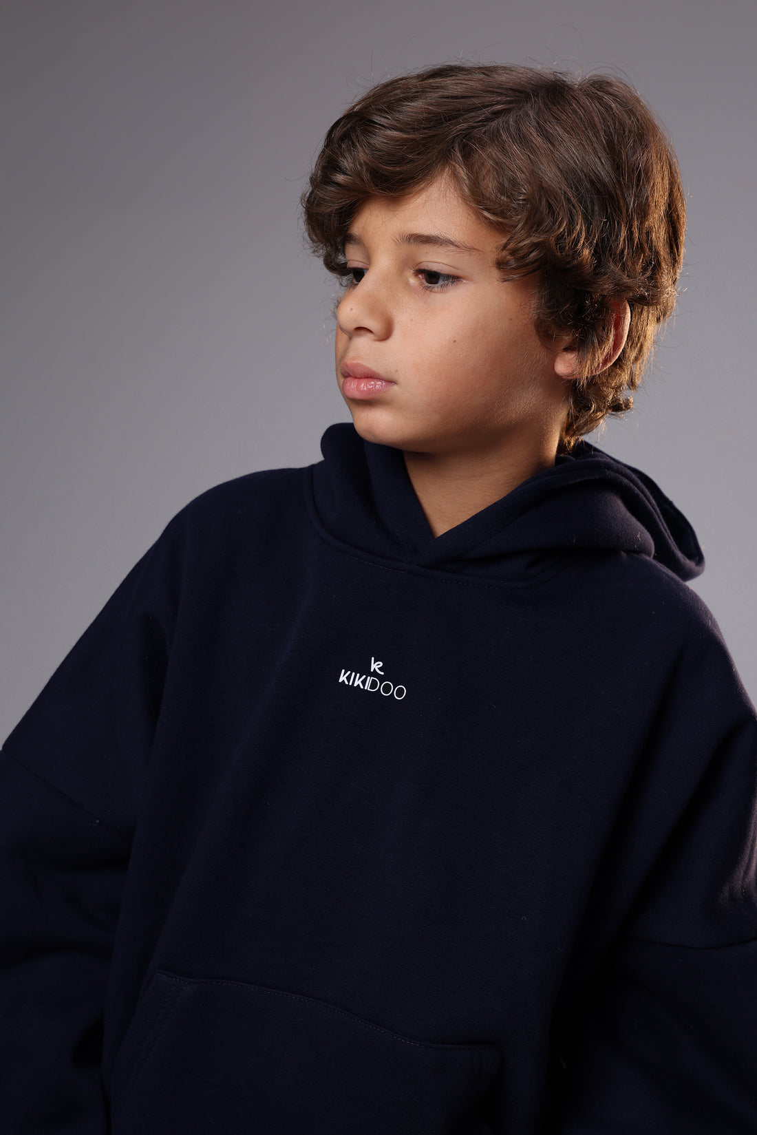 Classic Navy Oversized Hoodie – Minimal & Cool