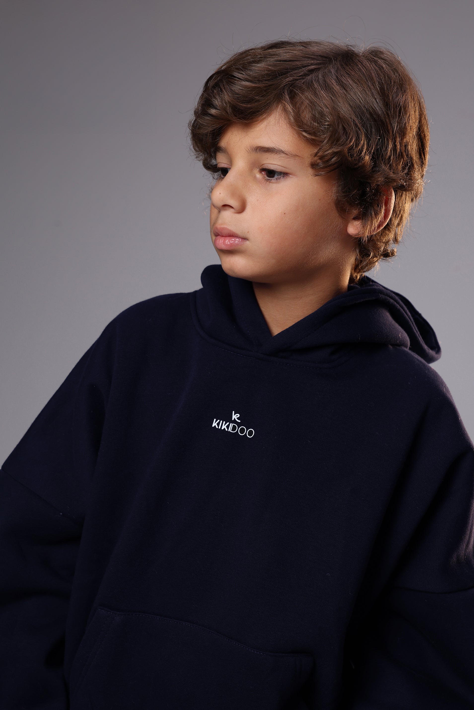 Classic Navy Oversized Hoodie – Minimal & Cool