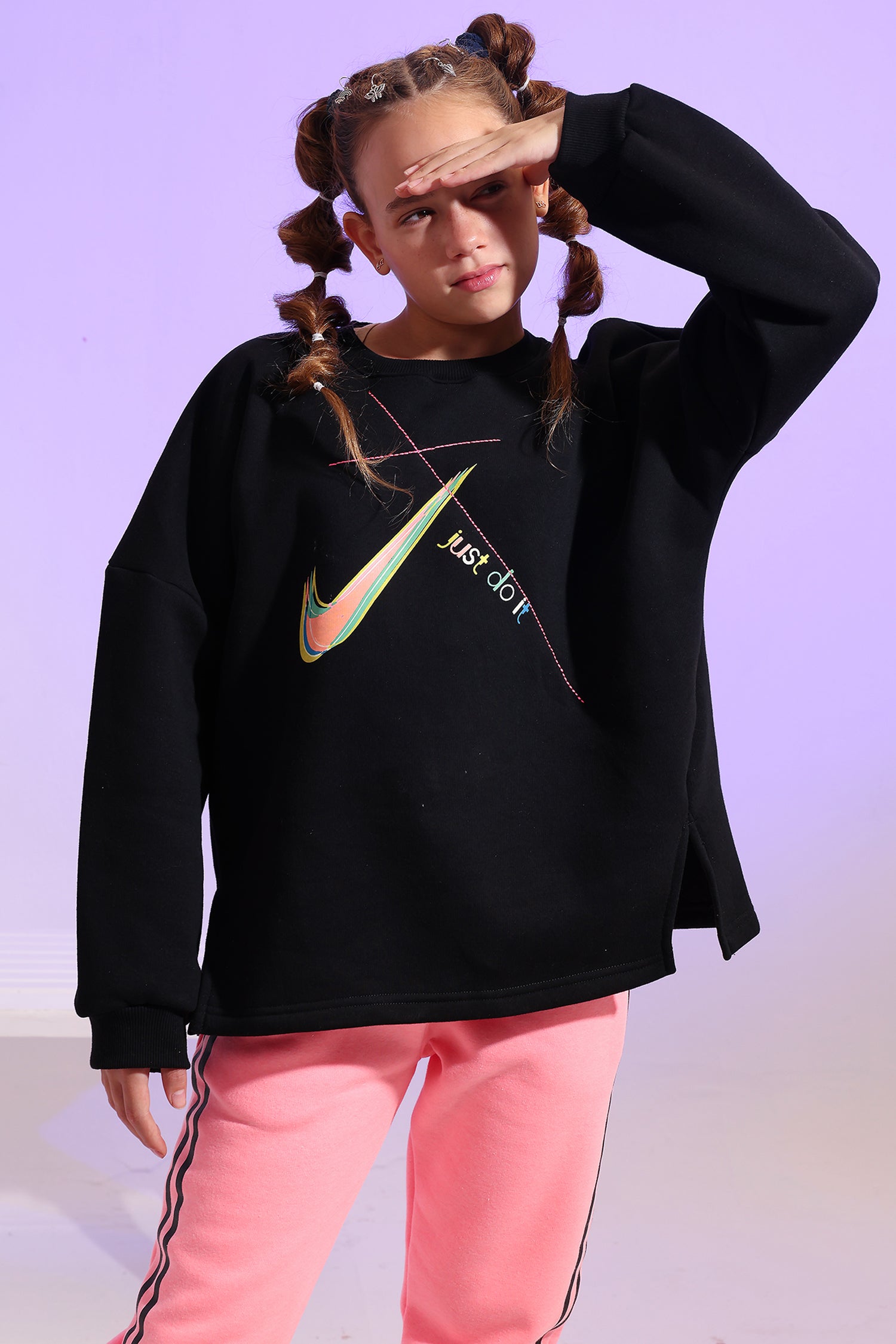 Kids Sporty Tracksuit – Soft Color Block Two-Piece Set