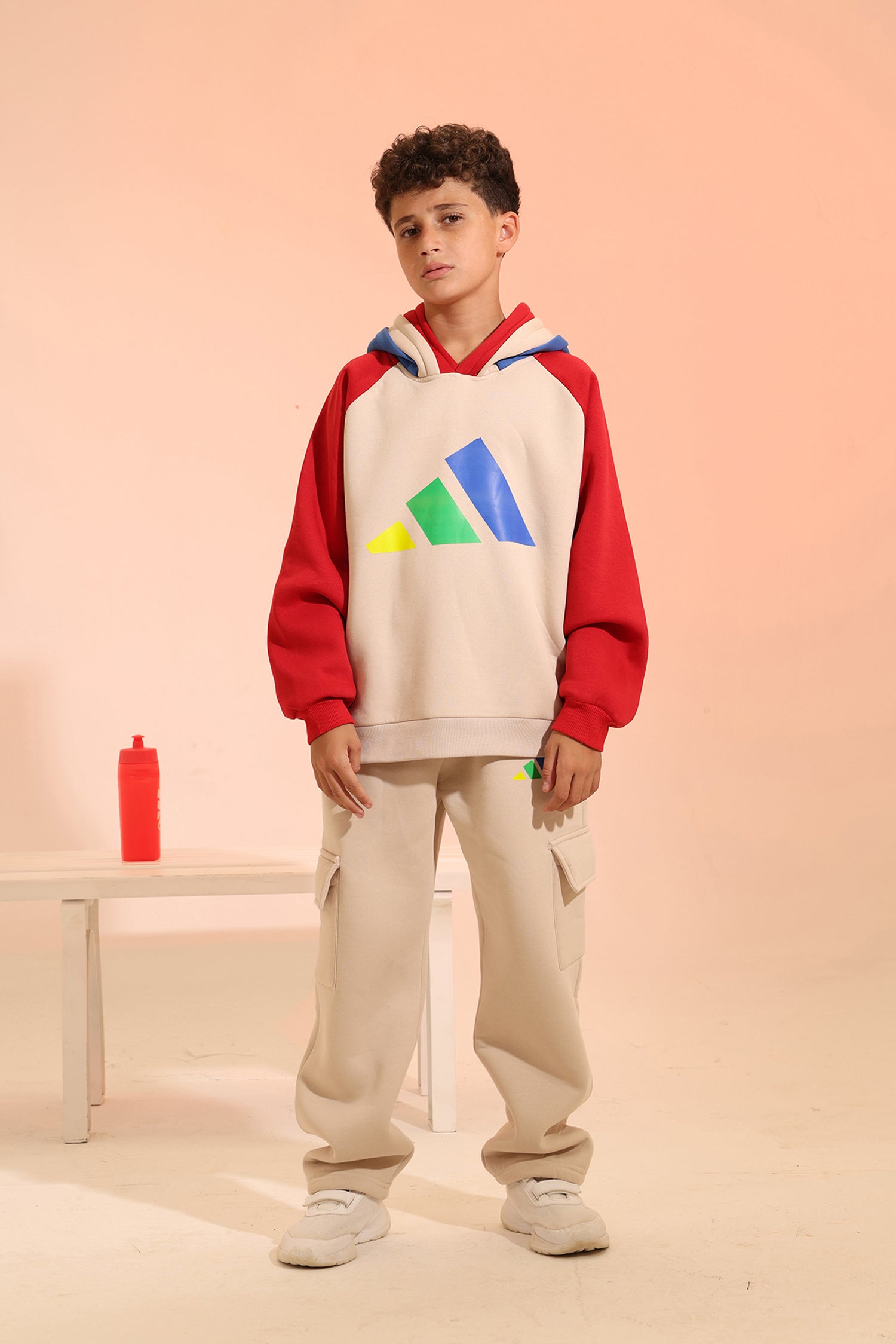 Kids Sport Tracksuit – Color Block Zip Jacket & Jogger Set