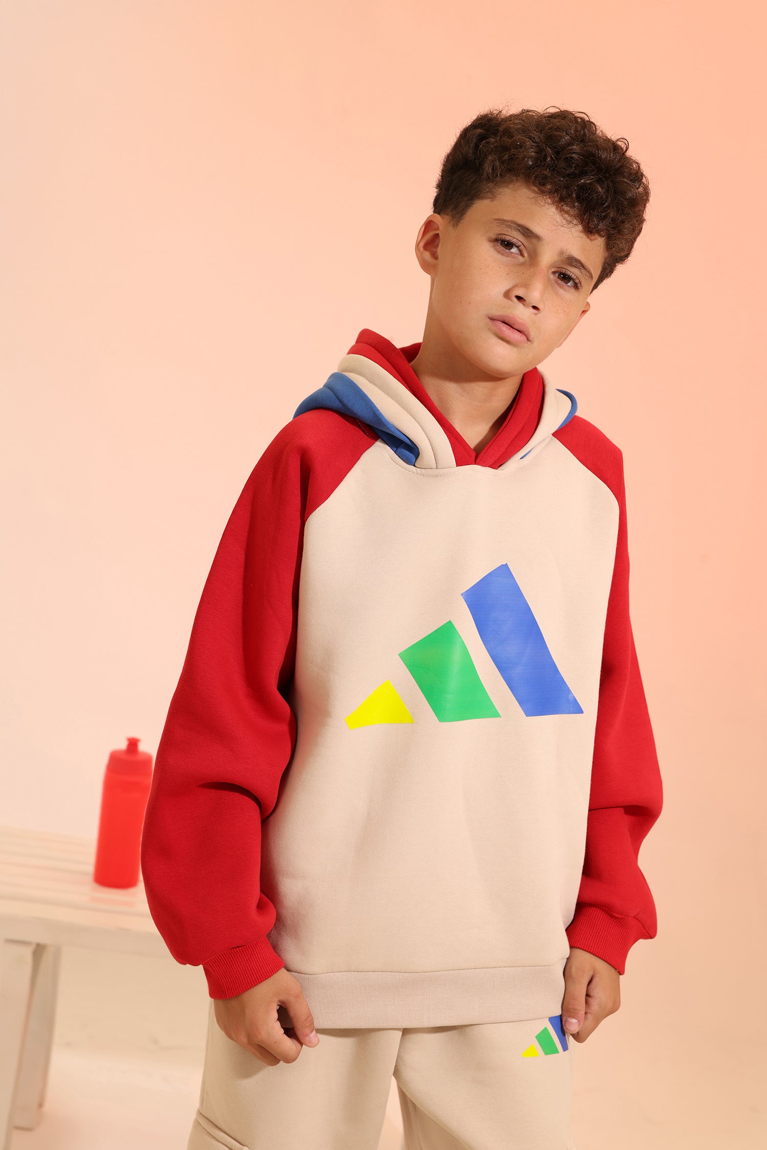 Kids Sport Tracksuit – Color Block Zip Jacket & Jogger Set