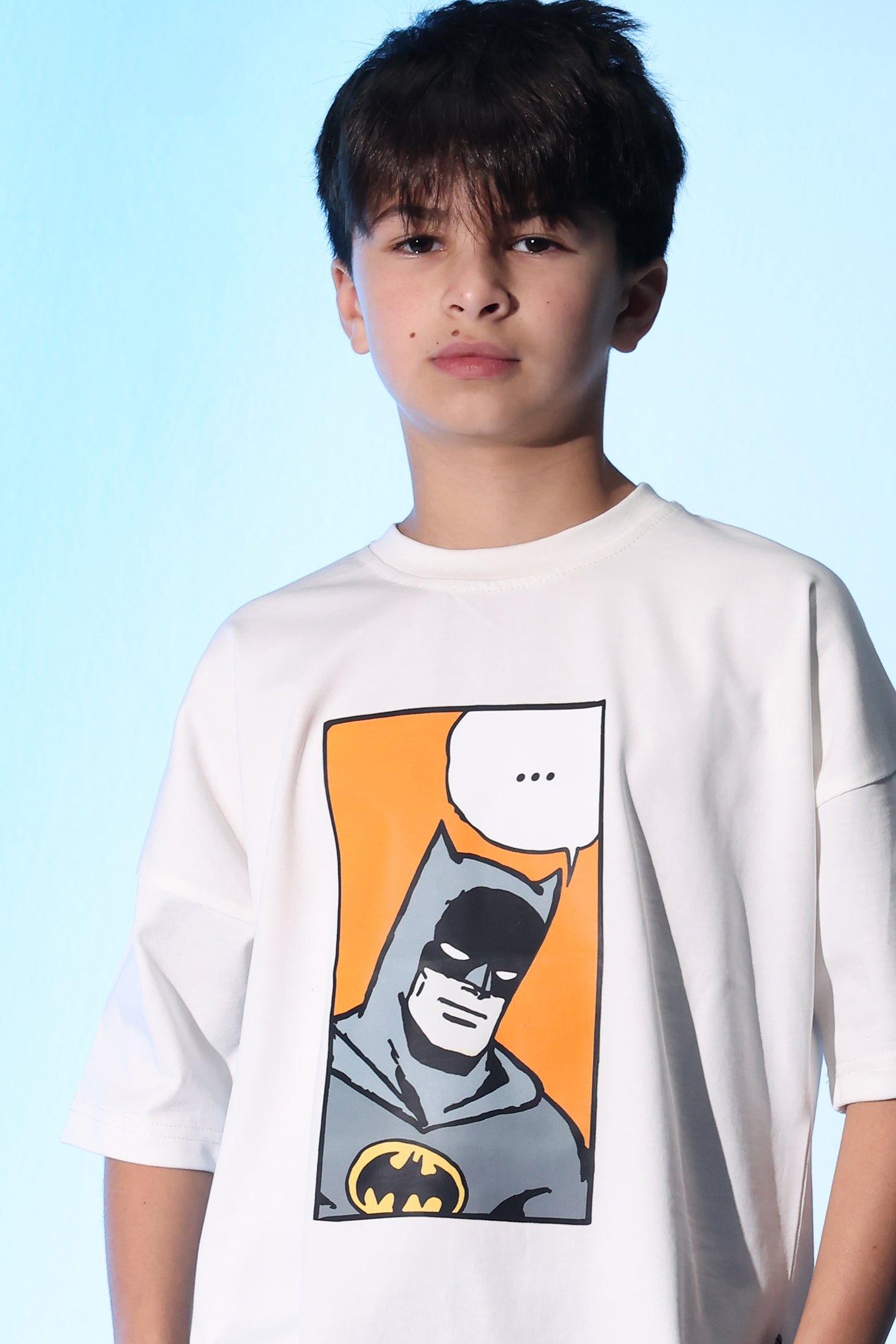 Batman White T-Shirt for Boys