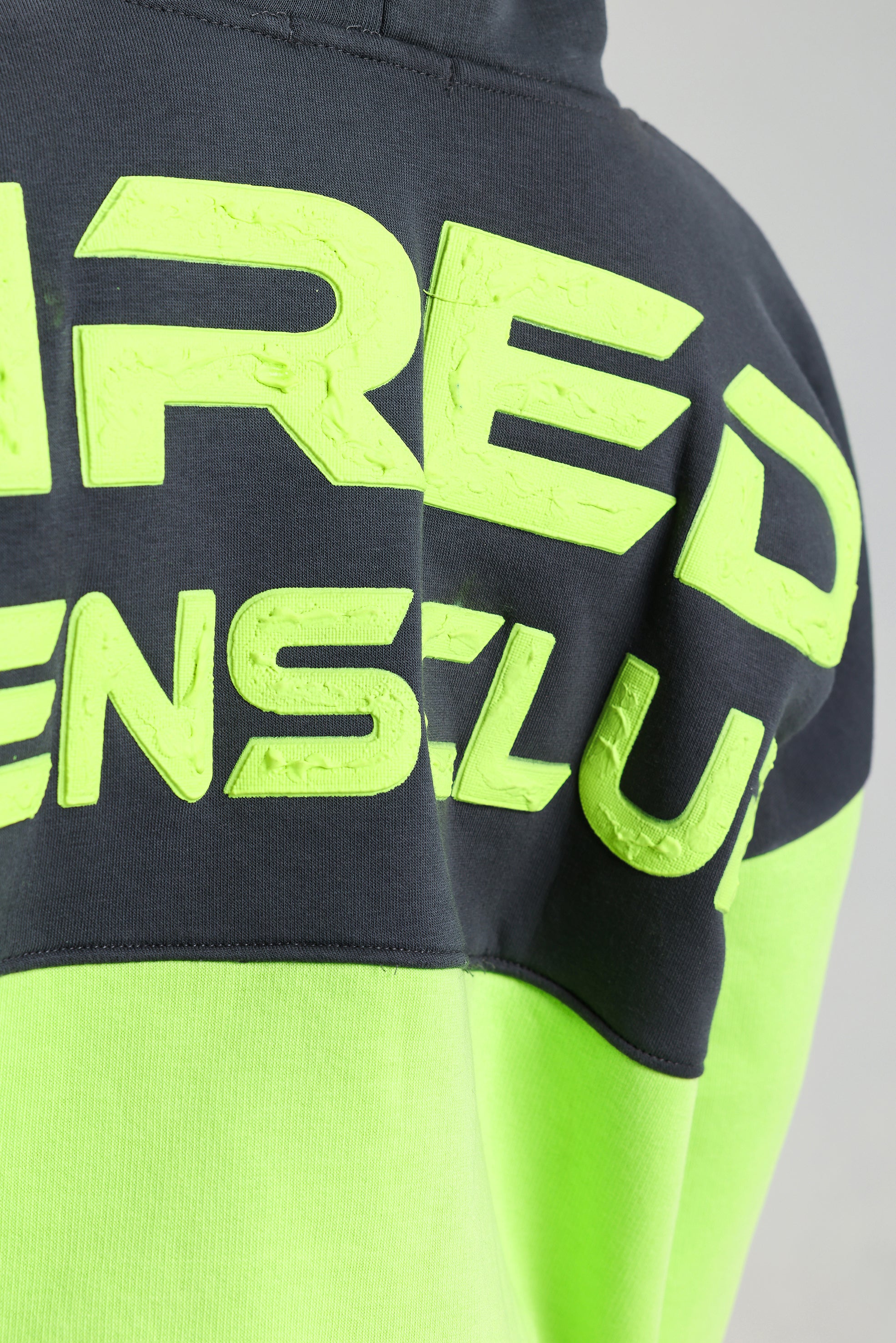 Boys’ GREY & LEMON Melton Cotton Winter Tracksuit – “Tired Teens Club” Printed Hoodie & Pants Set