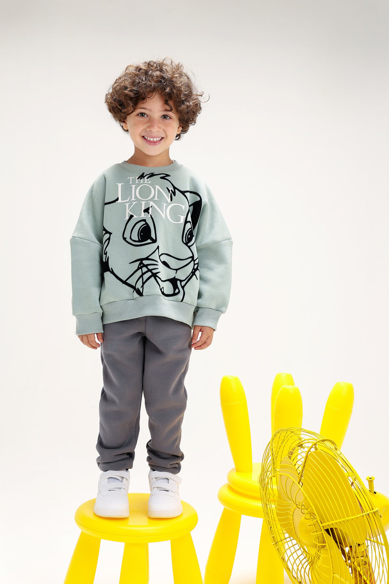 Boys’ The Lion King Sweatshirt Mint – Premium Cotton Melton Casual Wear