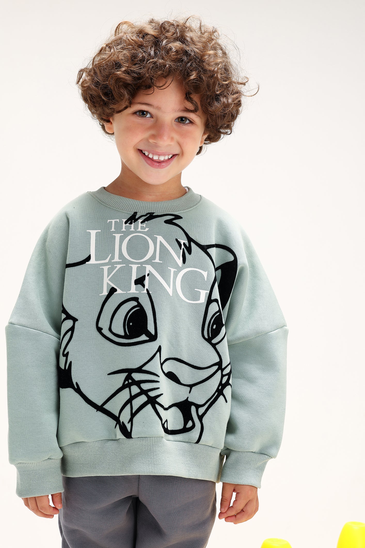 Boys’ The Lion King Sweatshirt Mint – Premium Cotton Melton Casual Wear