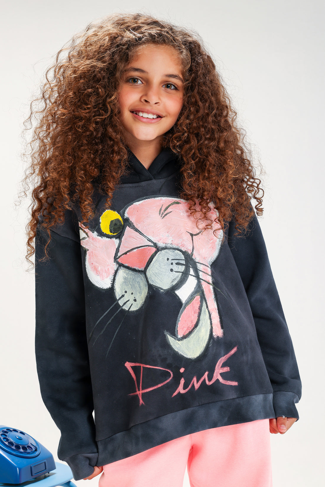 Pink Panther Winter Set – Artistic Hoodie & Cozy Pink Pants