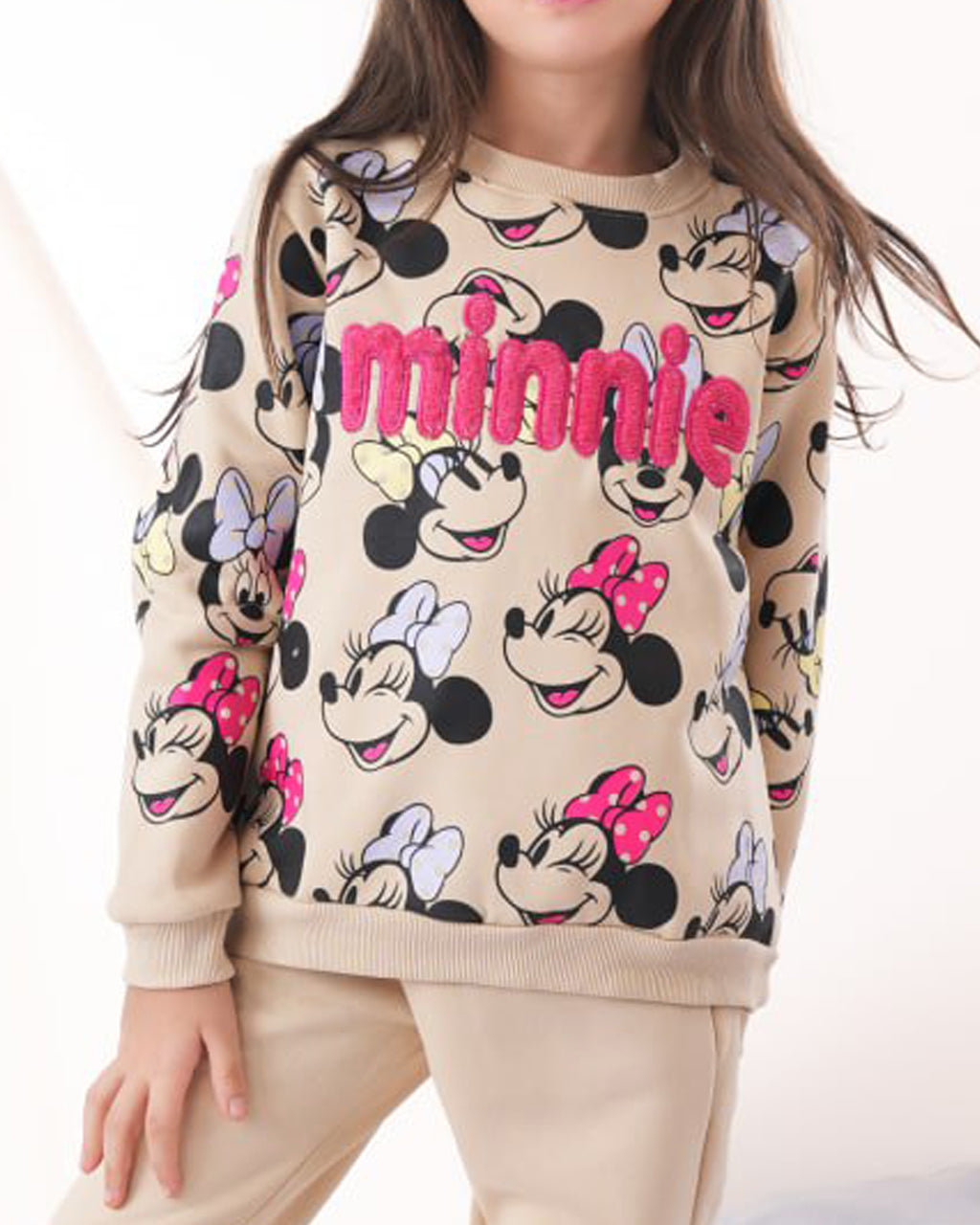 Sweet Minnie Beige  Melton Pajama