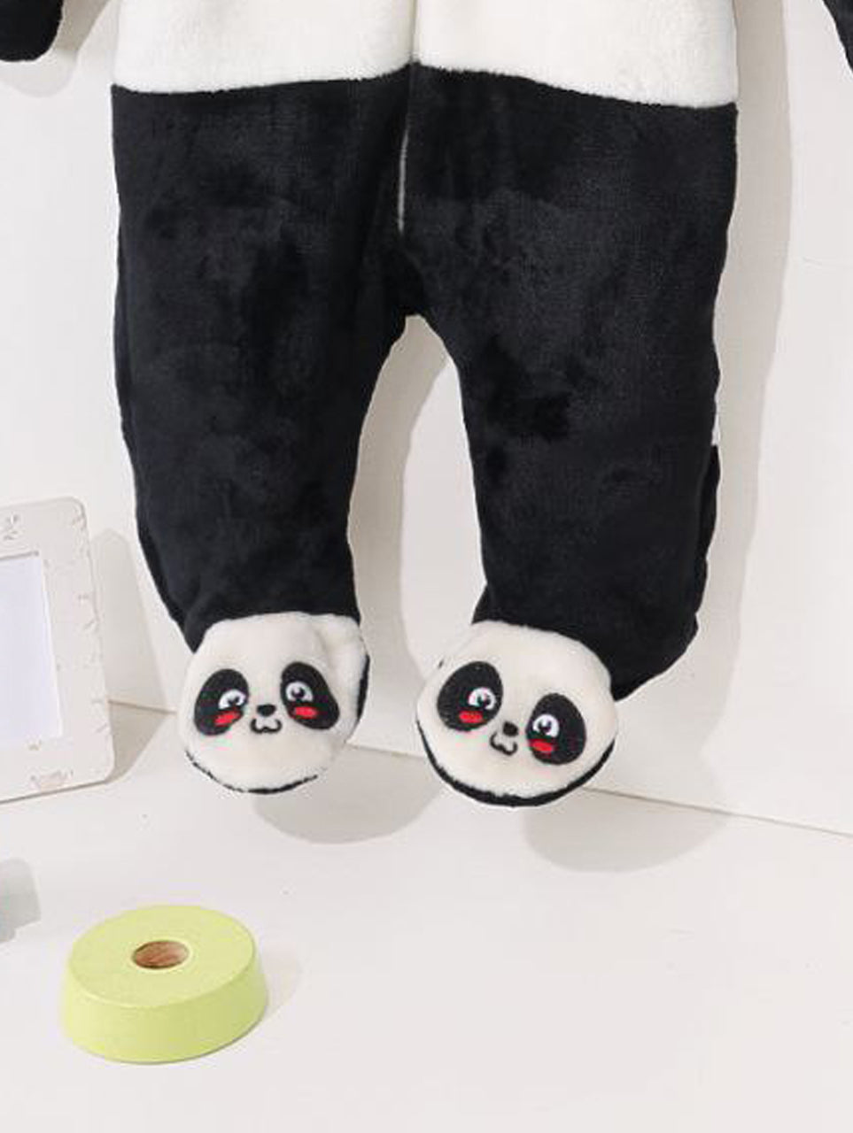 Panda Baby Winter Romper – Ultra-Soft Fleece Hooded Suit