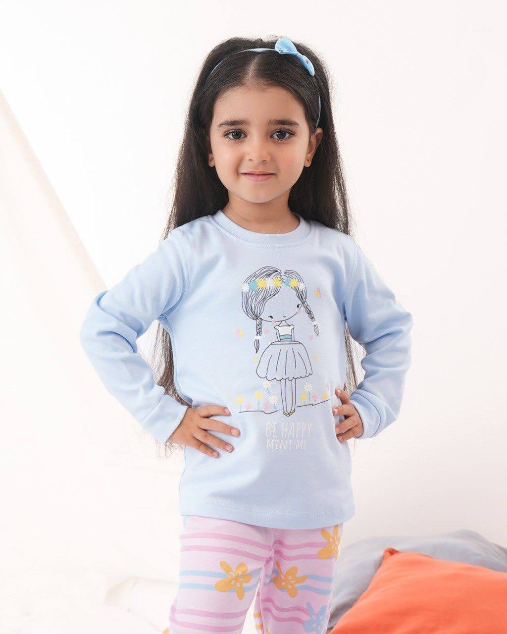 Sweet Doll cotton Pajama– Pastel Blue & Pink