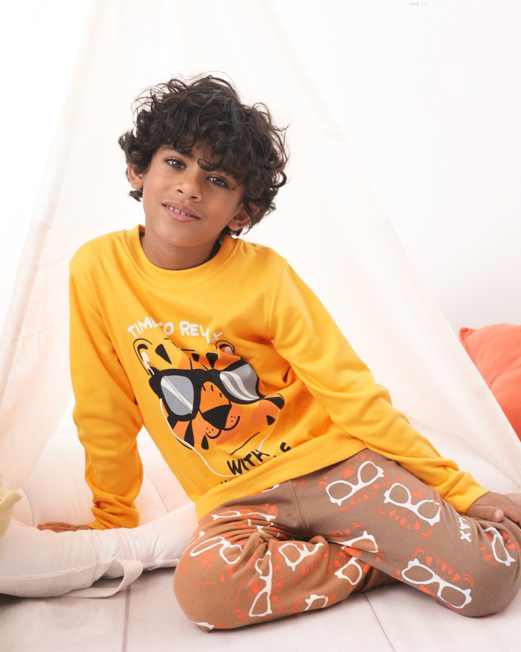 Cool Tiger Cotton Pajama Set