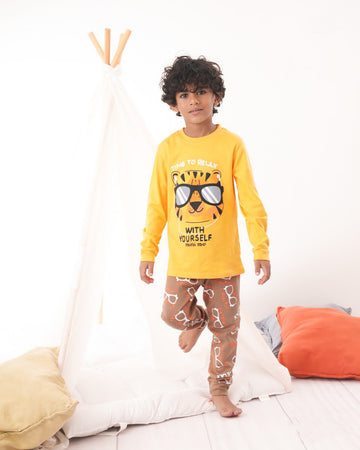 Cool Tiger Cotton Pajama Set
