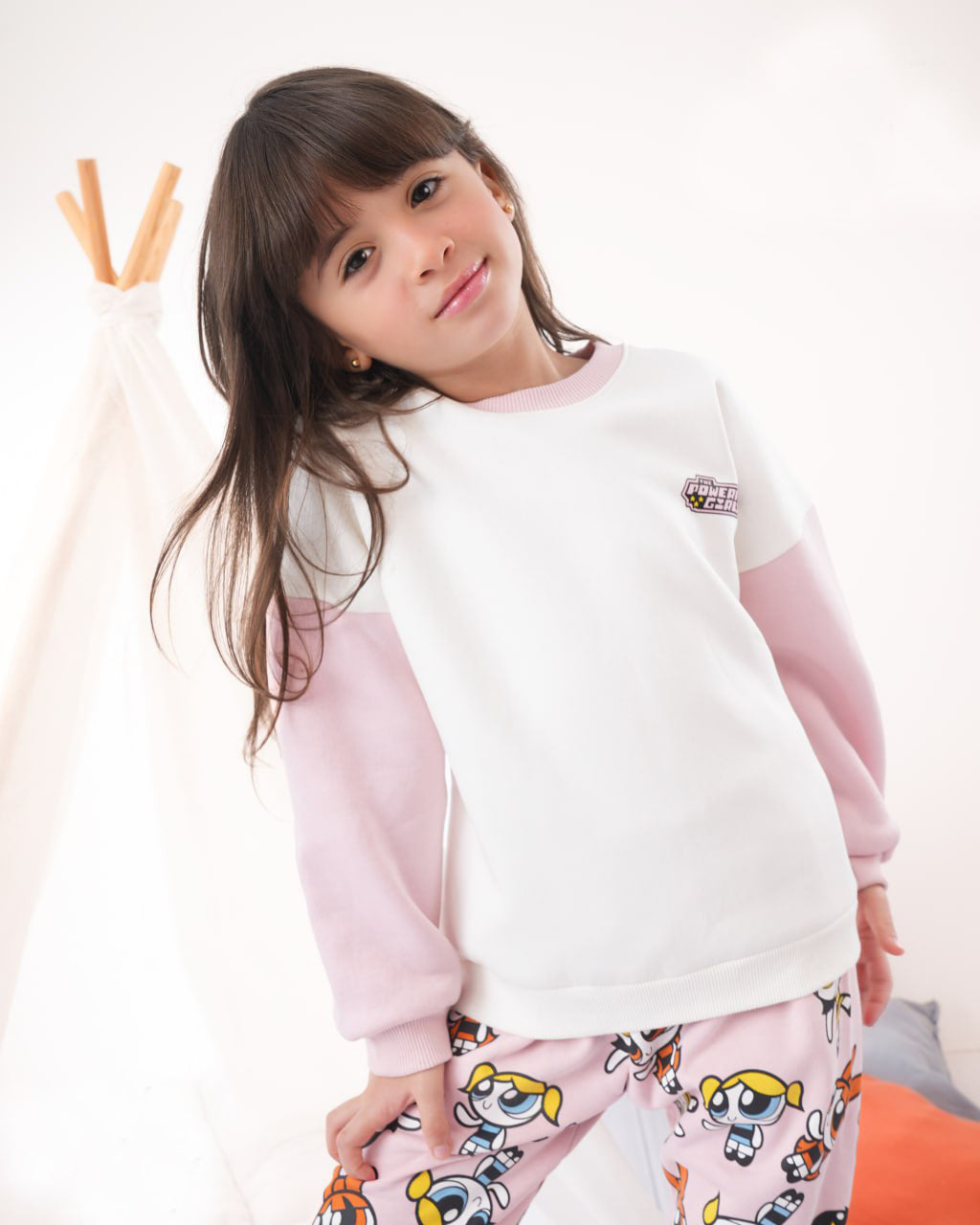 Playful Powerpuff Look Melton Pajama