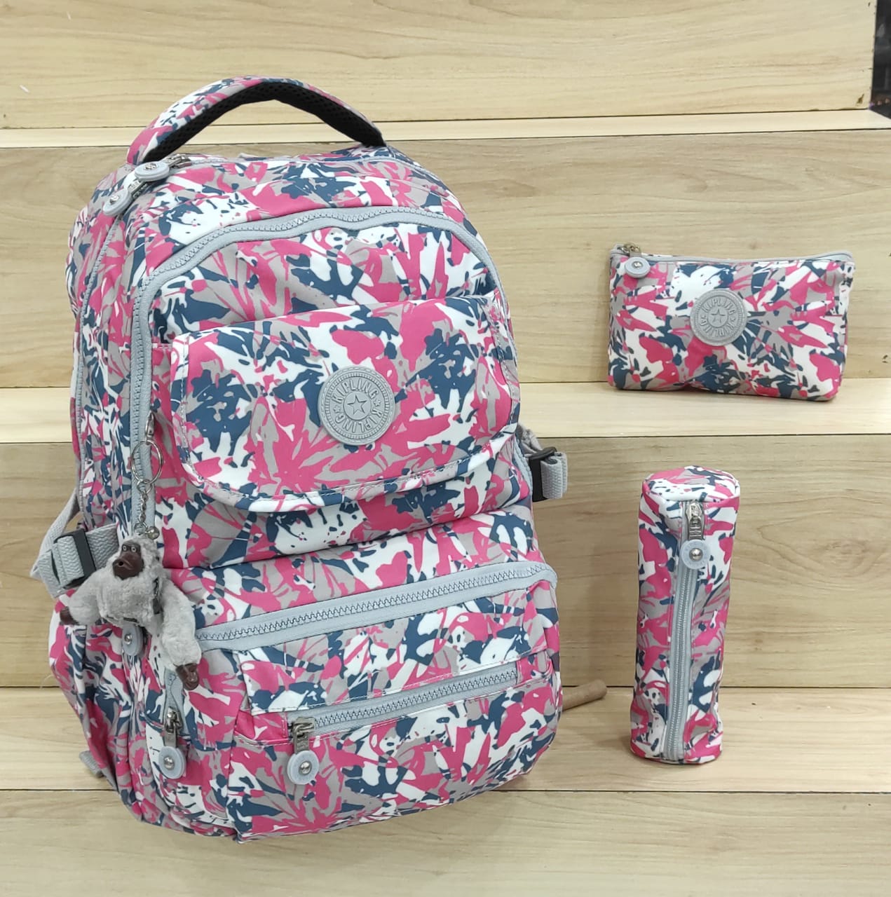 Kipling Vivid Pink Harmony Backpack