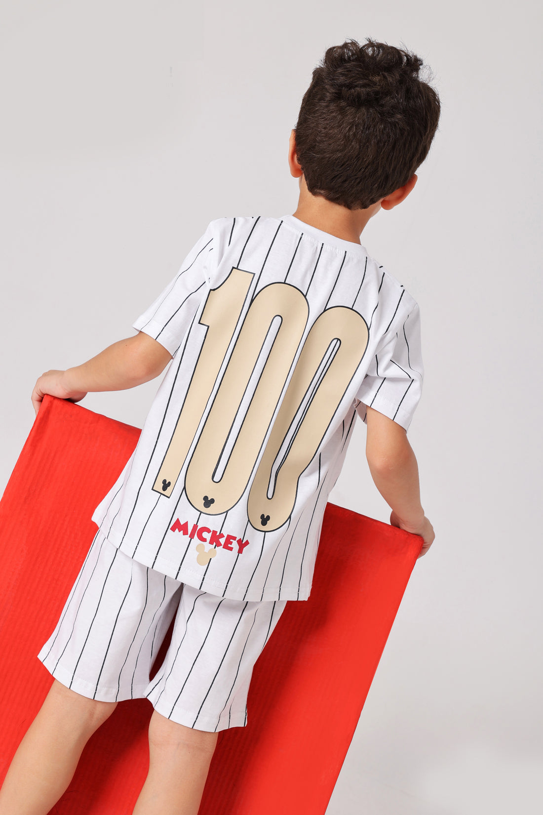 Boys Mickey Mouse Pajama Set – Striped Summer pajama