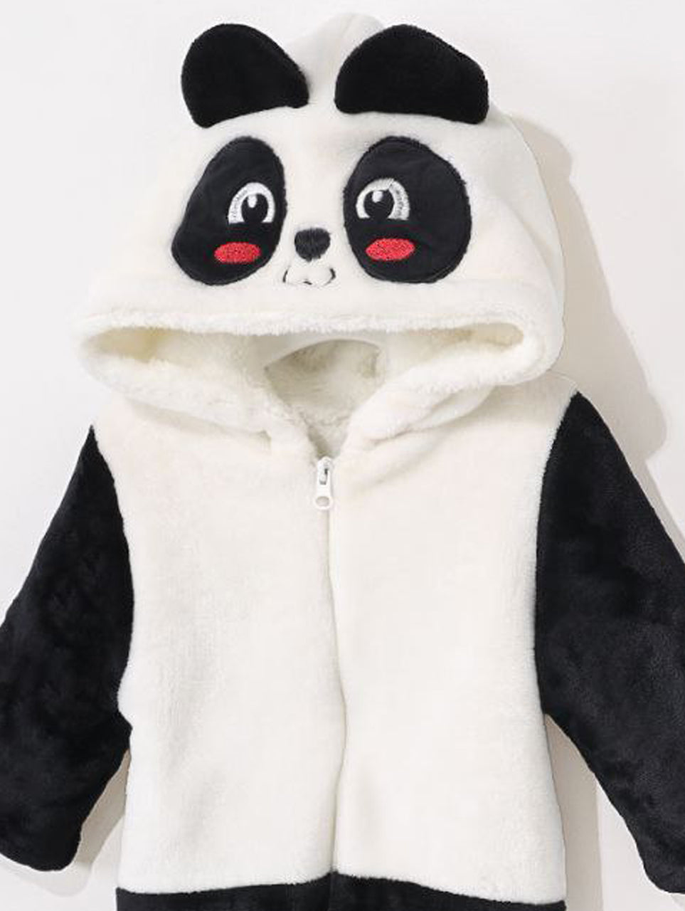 Panda Baby Winter Romper – Ultra-Soft Fleece Hooded Suit