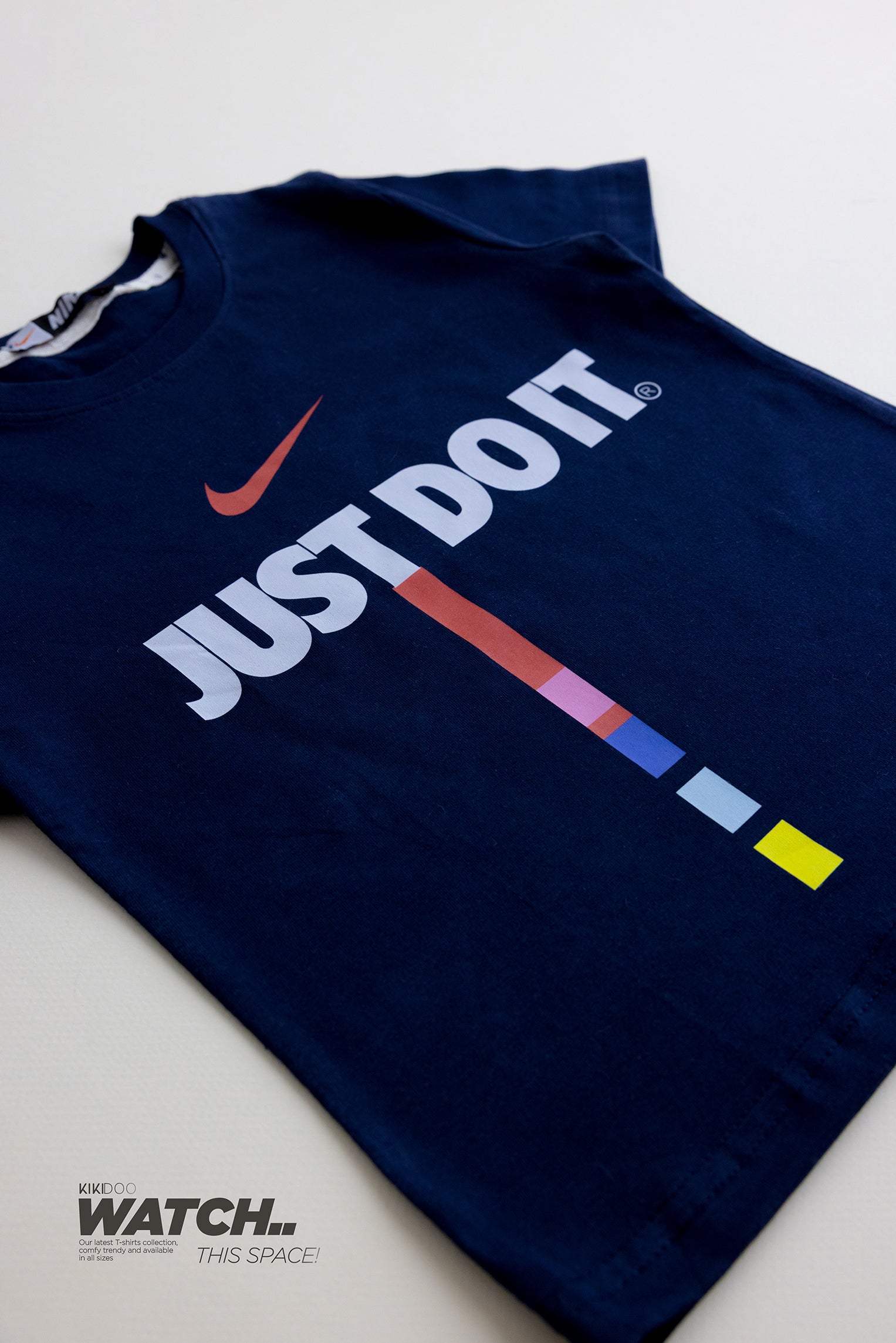 Boys' Nike Just Do It Set – Navy T-Shirt with Cream Shorts