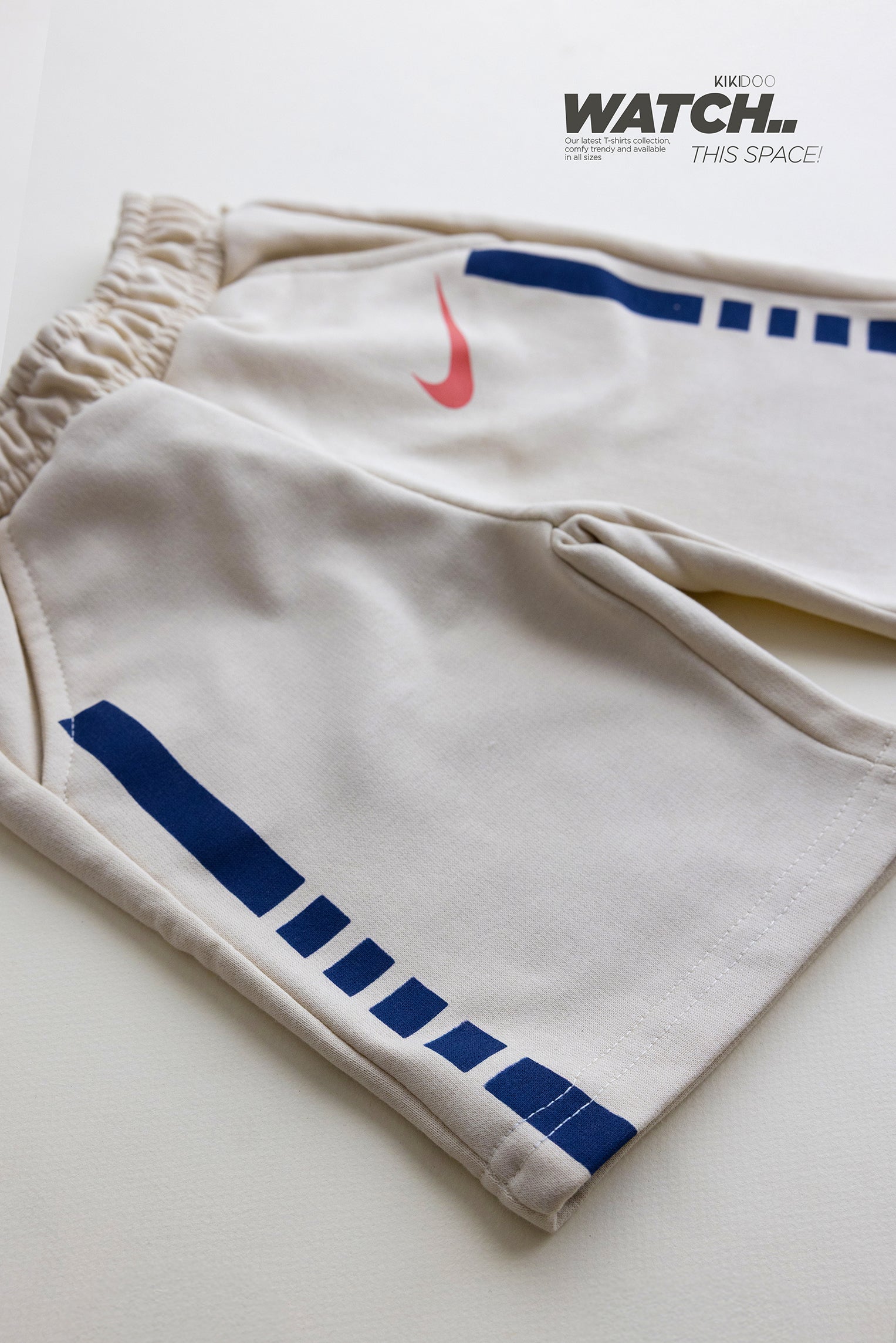 Boys' Nike Just Do It Set – Navy T-Shirt with Cream Shorts