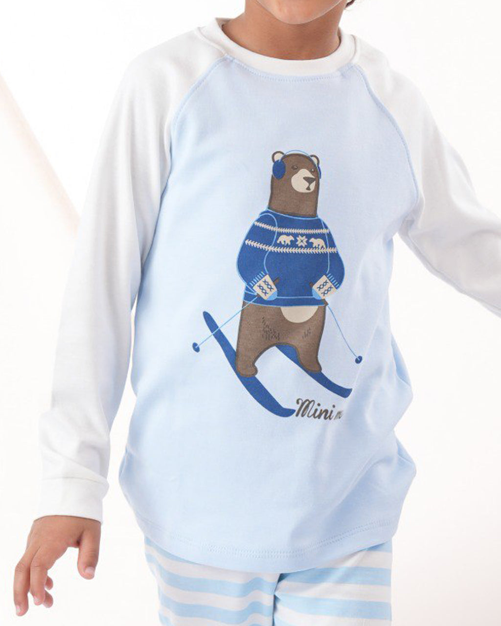 Ski Bear Cotton Pajama Set