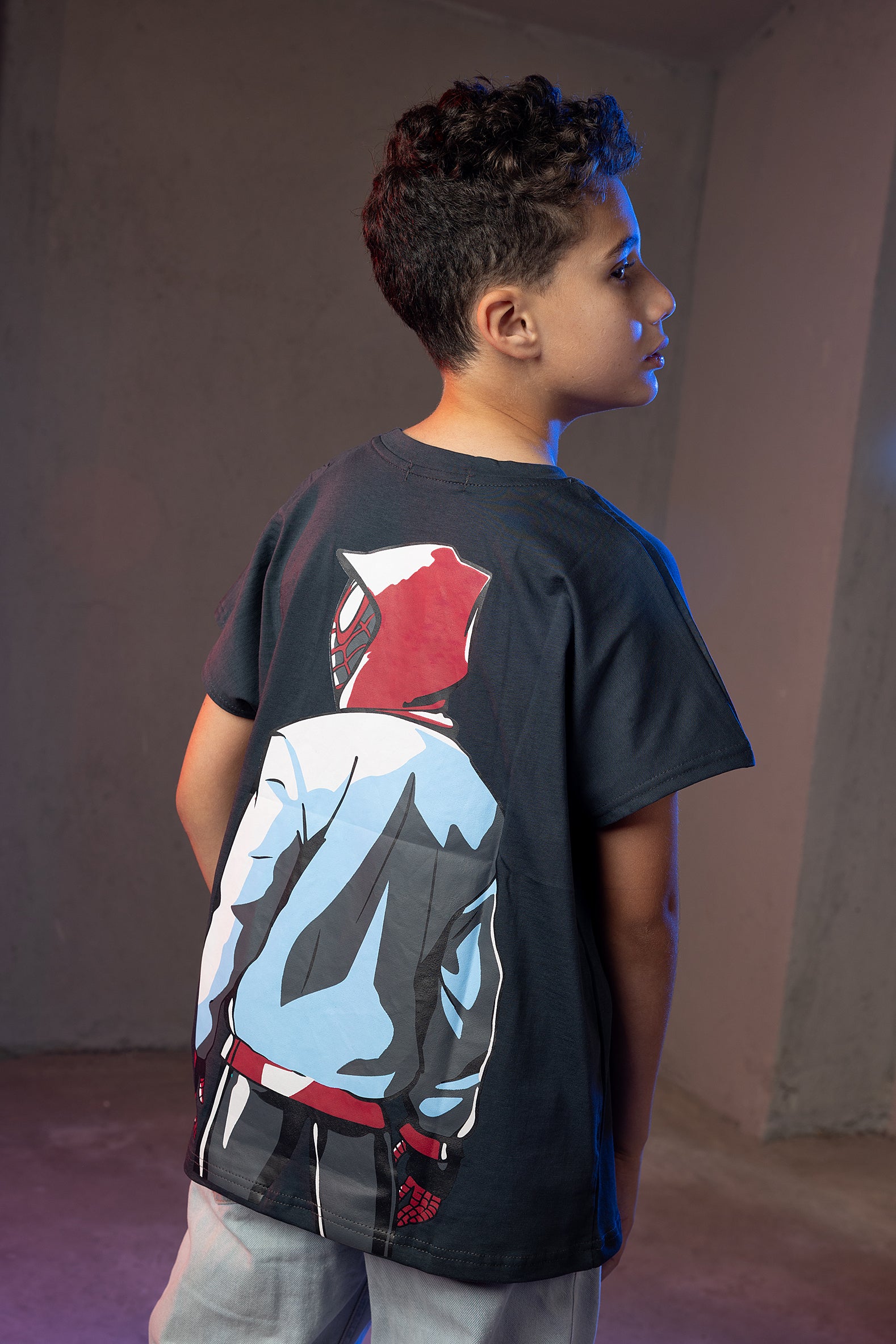 Boys' Spider-Man T-Shirt – Miles Morales Graphic Print
