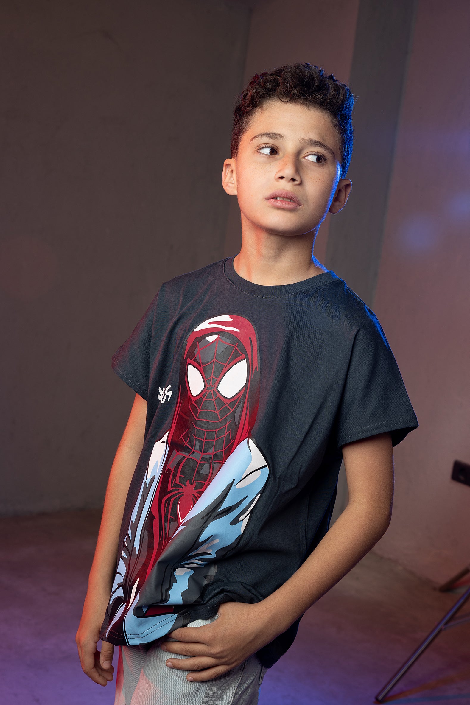 Boys' Spider-Man T-Shirt – Miles Morales Graphic Print
