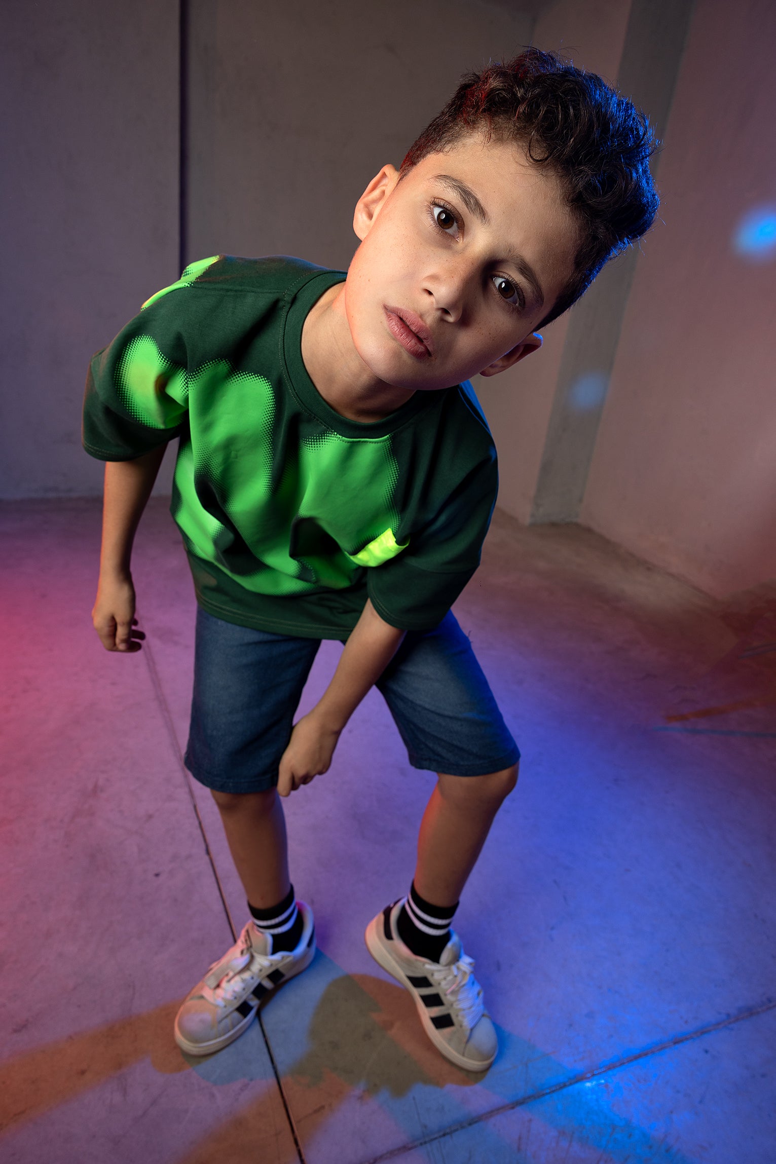 Boys' Graphic Glow T-Shirt - Green Neon