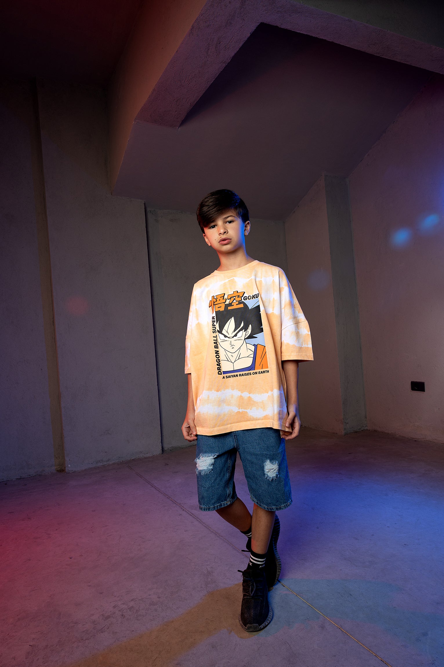 Boys' Dragon Ball Super Goku Tie-Dye T-Shirt – Orange