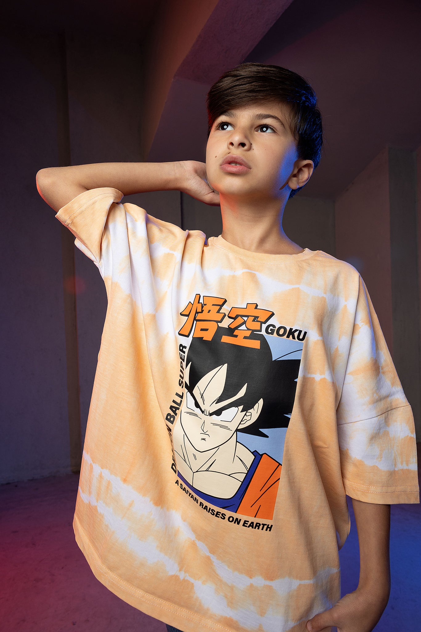 Boys' Dragon Ball Super Goku Tie-Dye T-Shirt – Orange