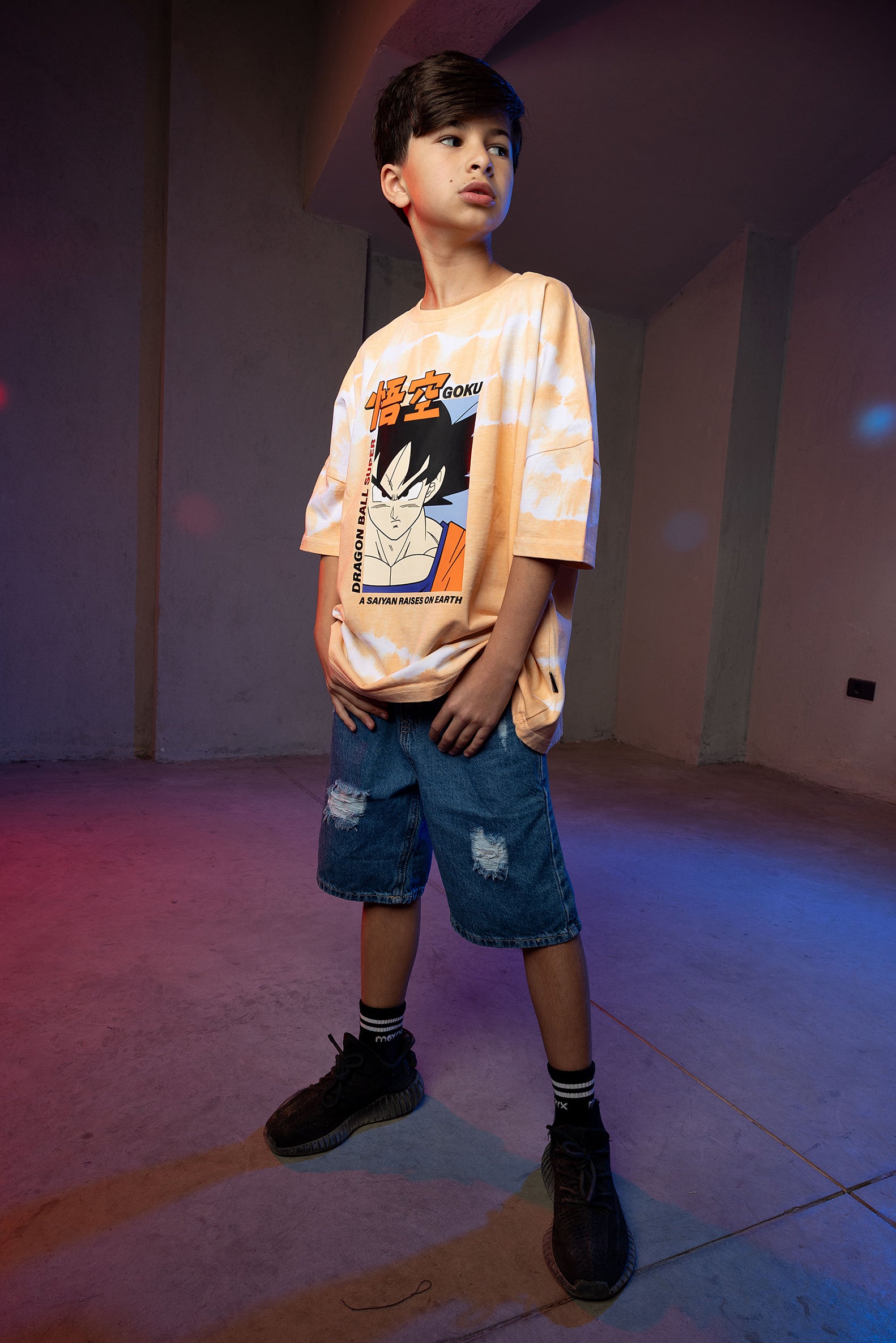 Boys' Dragon Ball Super Goku Tie-Dye T-Shirt – Orange