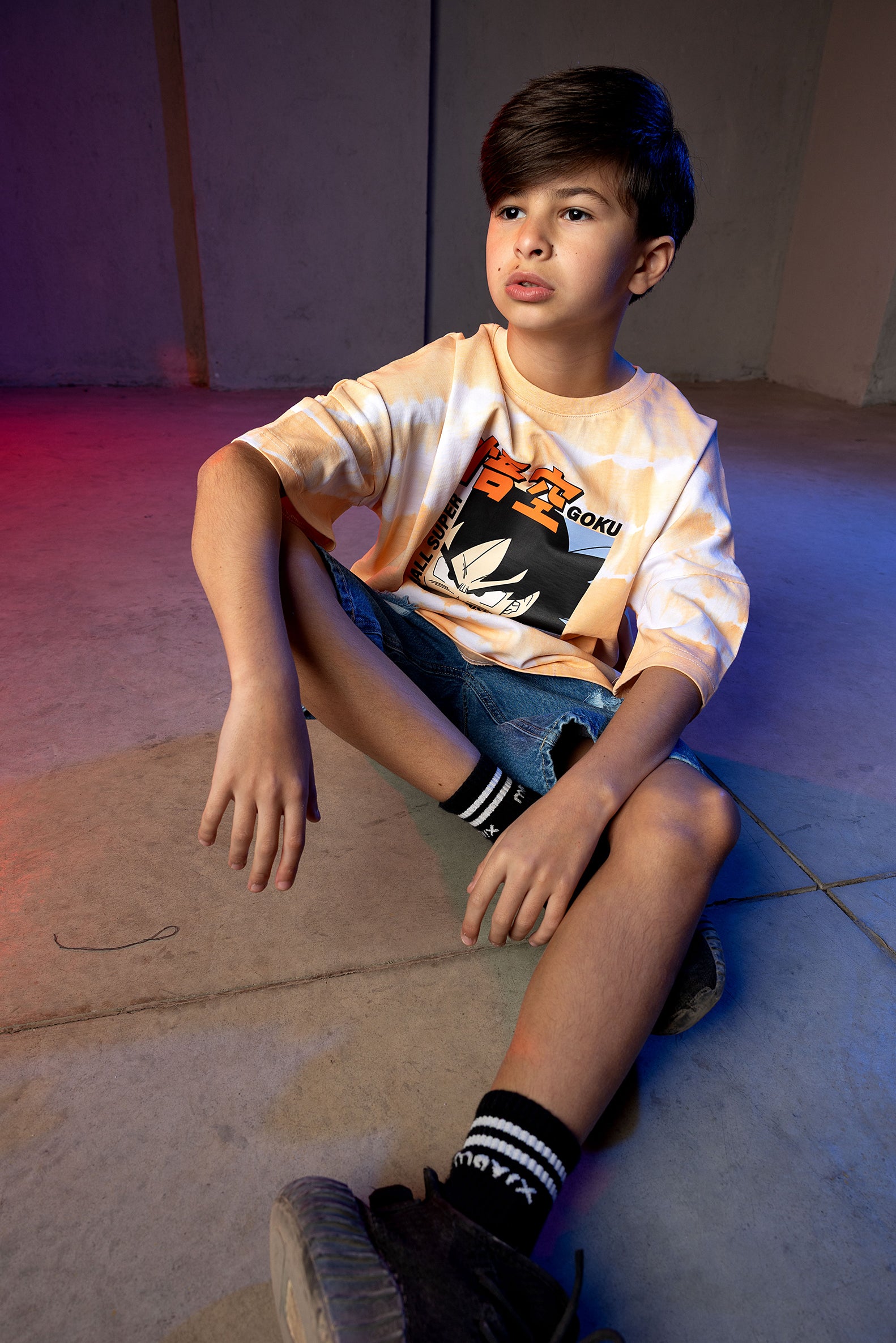 Boys' Dragon Ball Super Goku Tie-Dye T-Shirt – Orange
