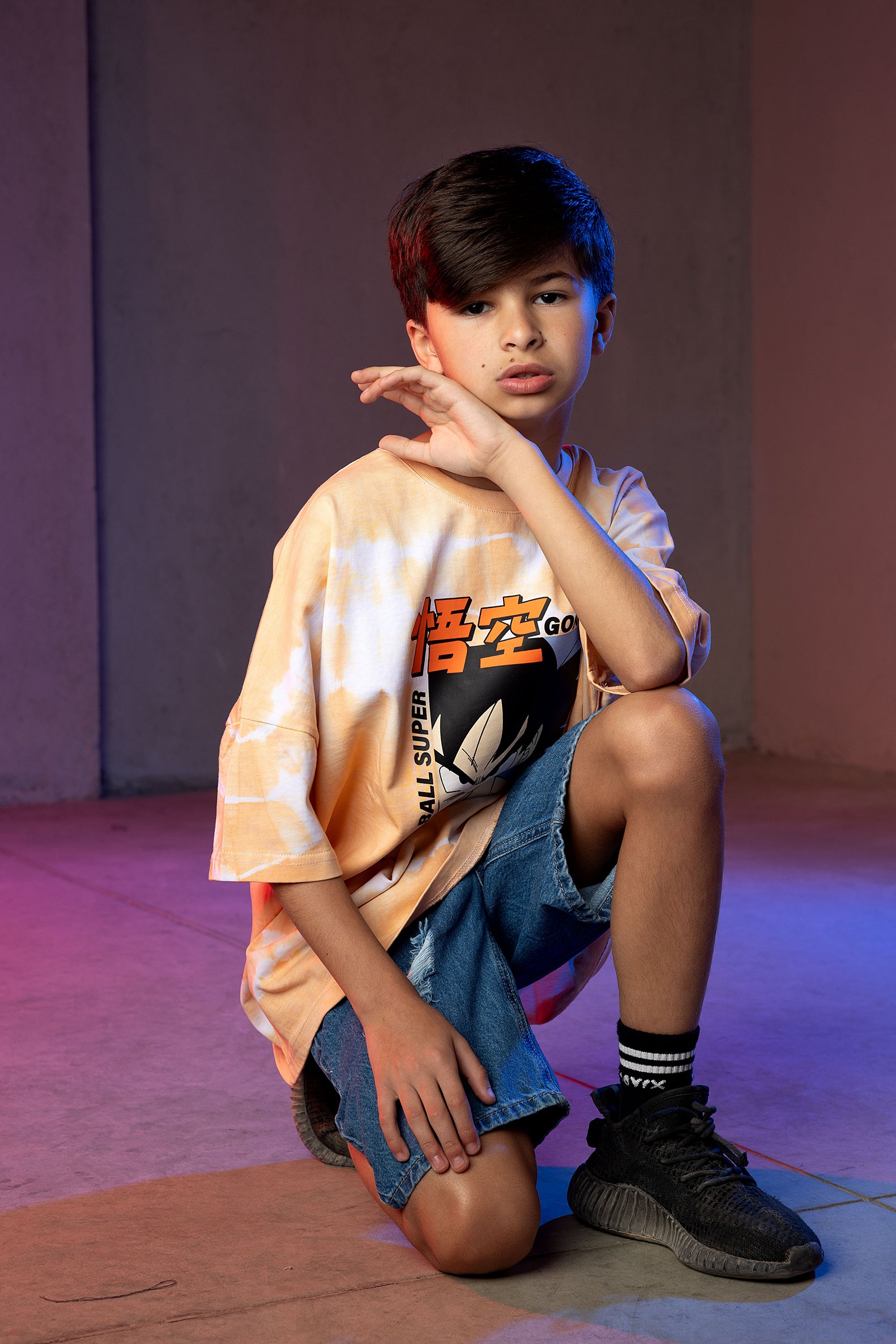 Boys' Dragon Ball Super Goku Tie-Dye T-Shirt – Orange