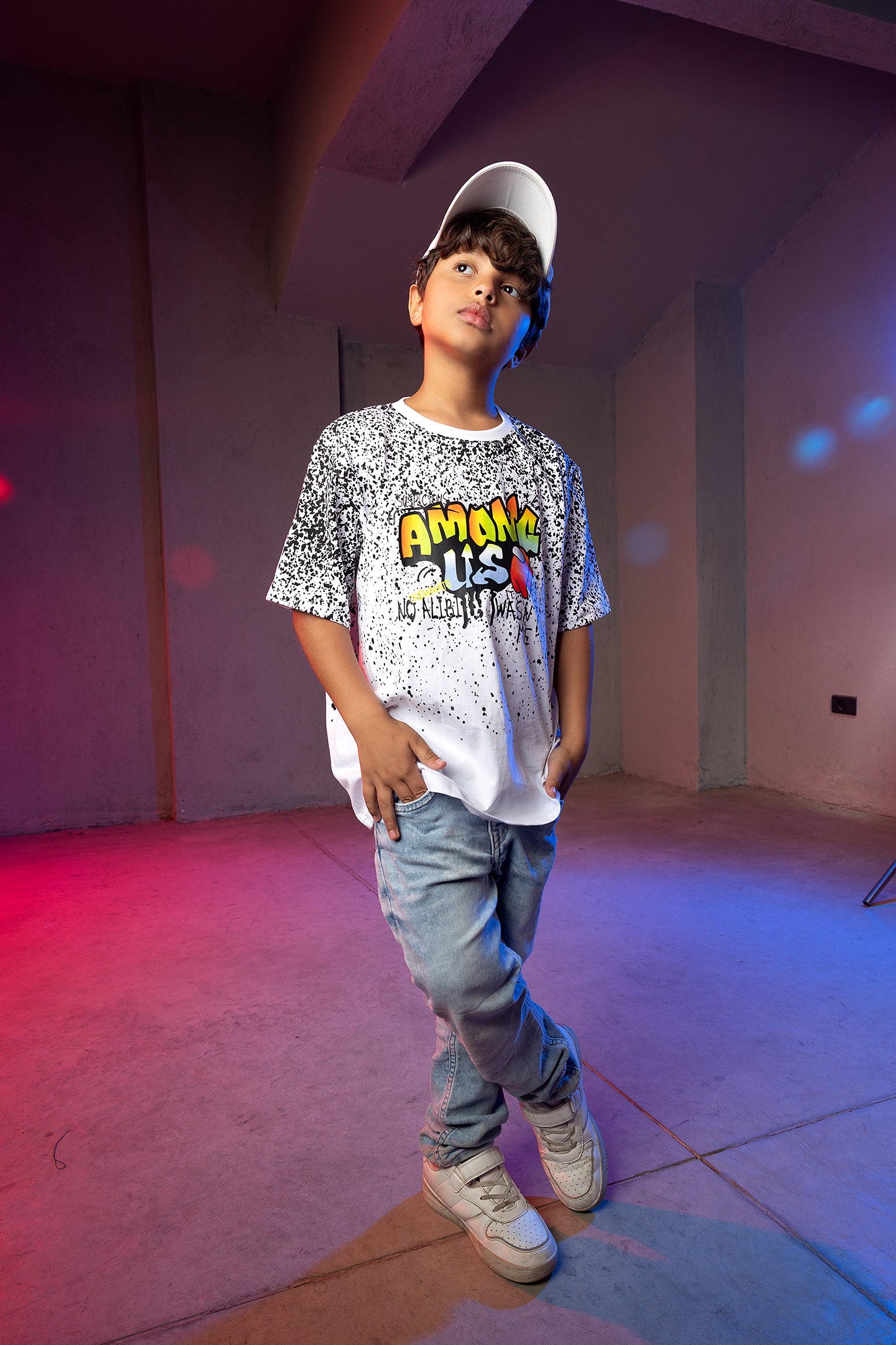Boys' Among Us T-Shirt – Splatter Graphic Print