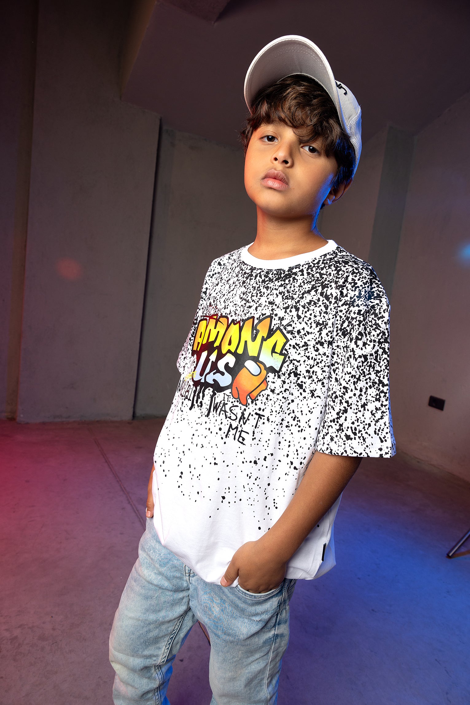 Boys' Among Us T-Shirt – Splatter Graphic Print