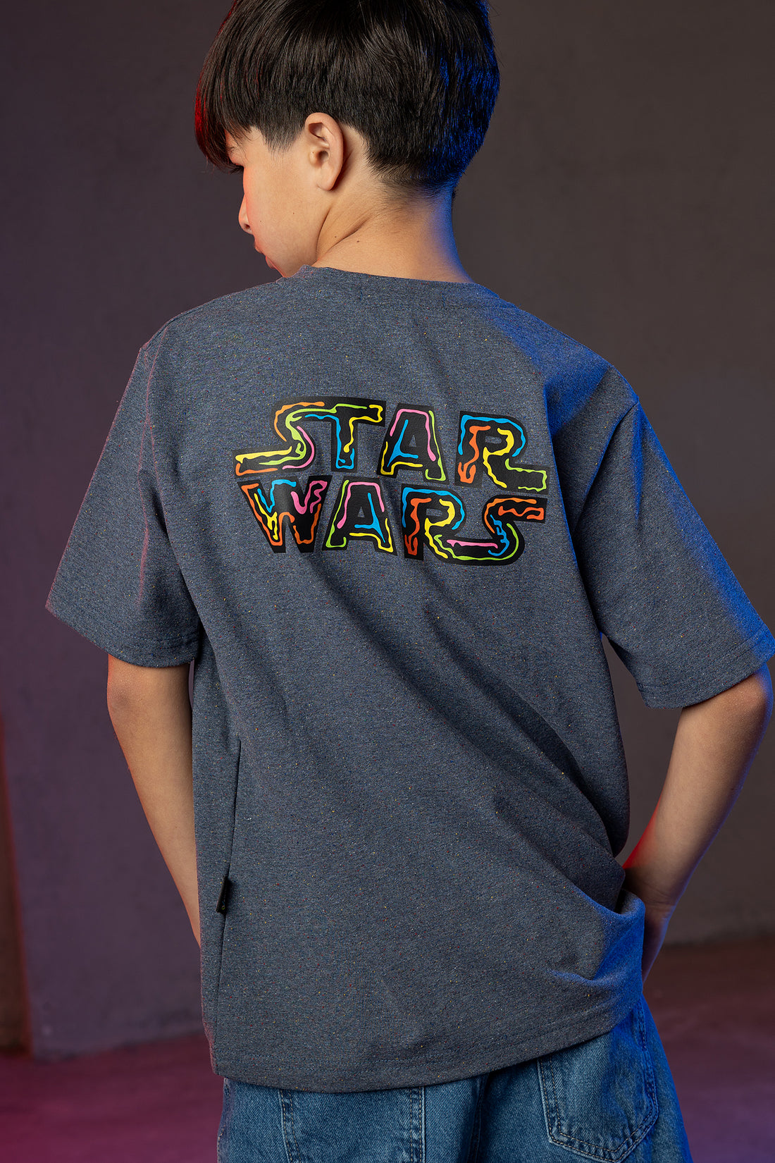 Boys' Star Wars T-Shirt – Stormtrooper Neon Graphic Print