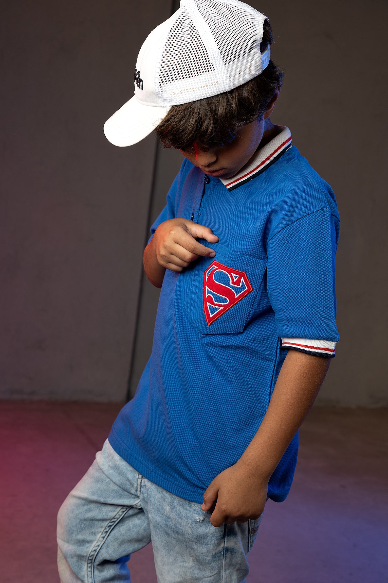 Boys' Superman Polo Shirt – Embroidered Logo