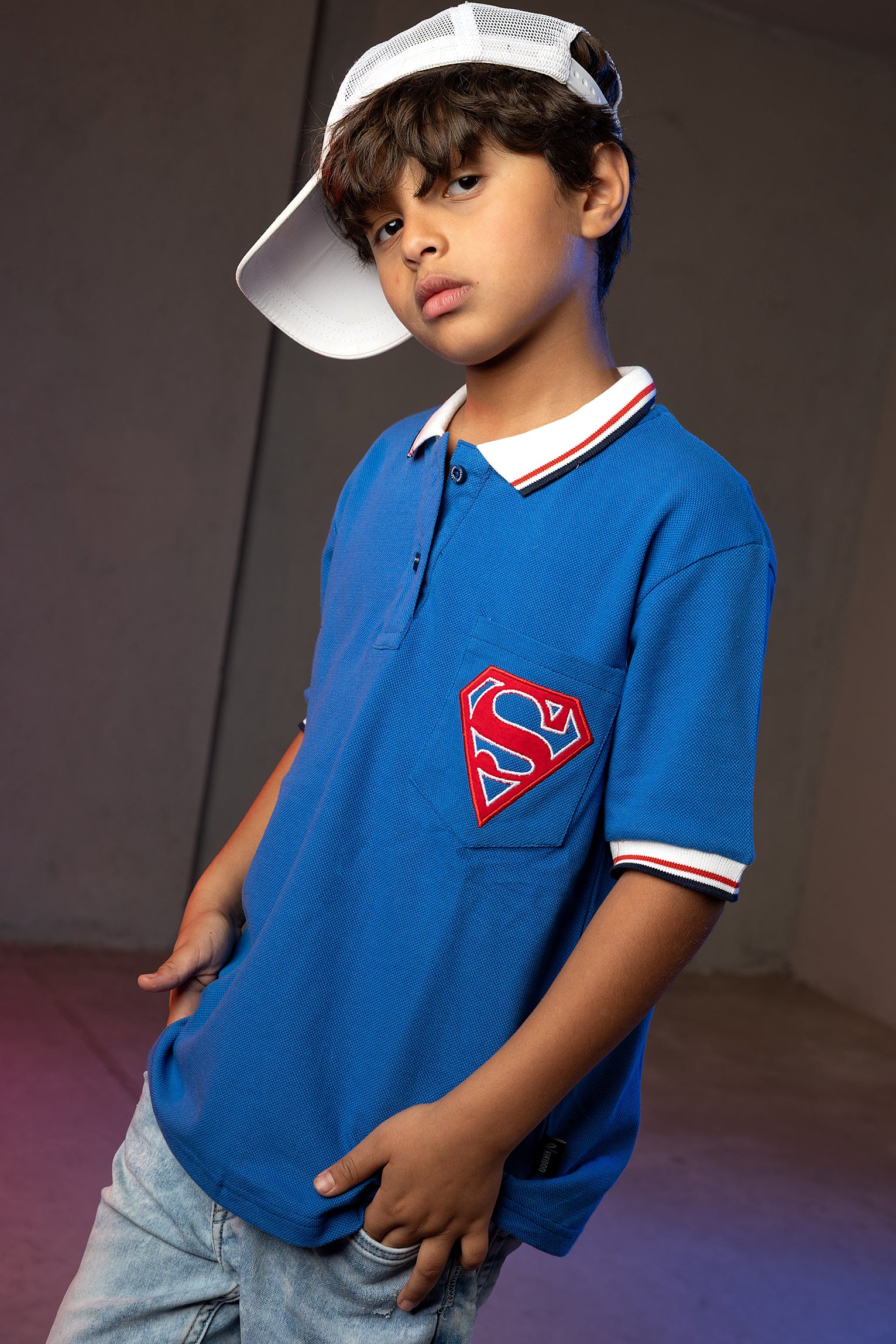 Boys' Superman Polo Shirt – Embroidered Logo