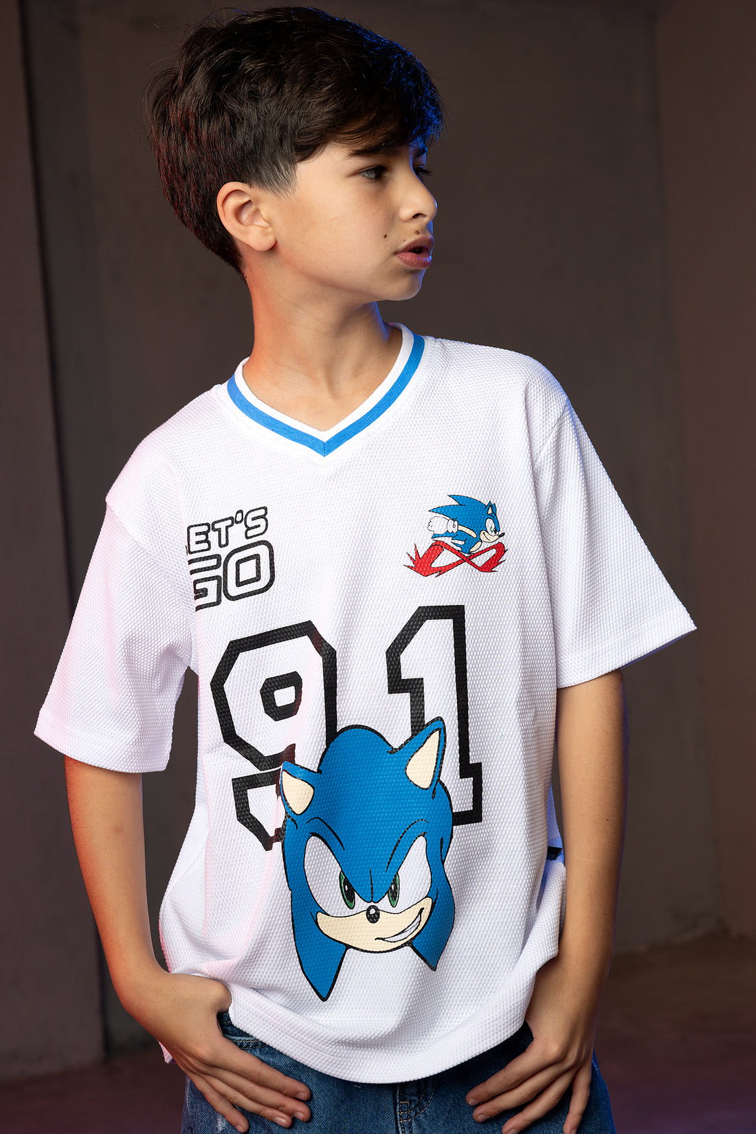 Boys' Sonic T-Shirt – Let's Go Graphic Print