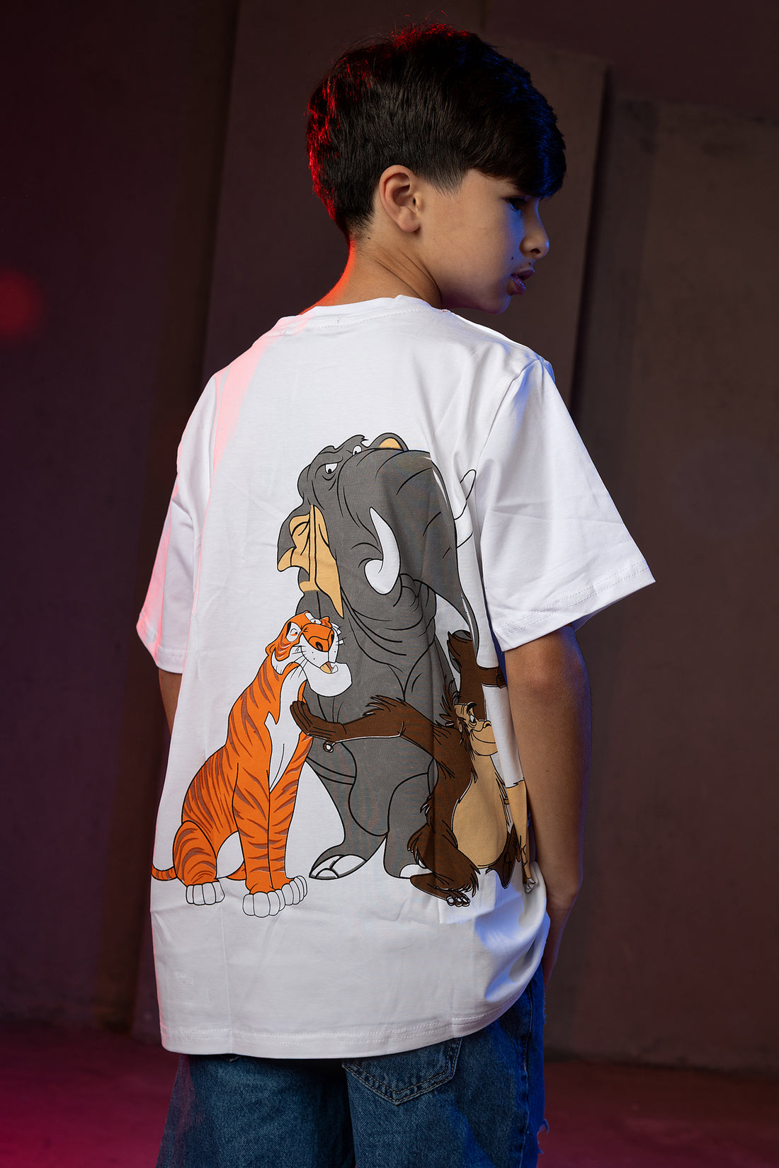 Boys' Jungle Book T-Shirt – Mowgli and Friends Graphic Print