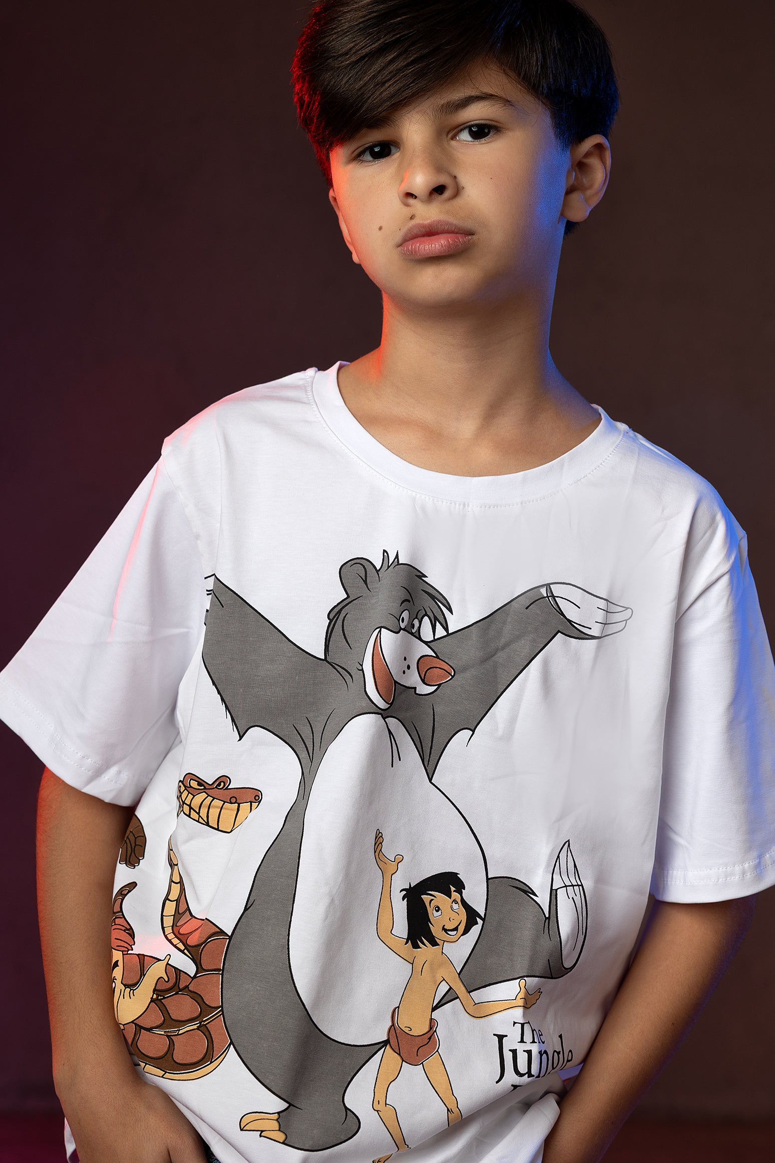 Boys' Jungle Book T-Shirt – Mowgli and Friends Graphic Print