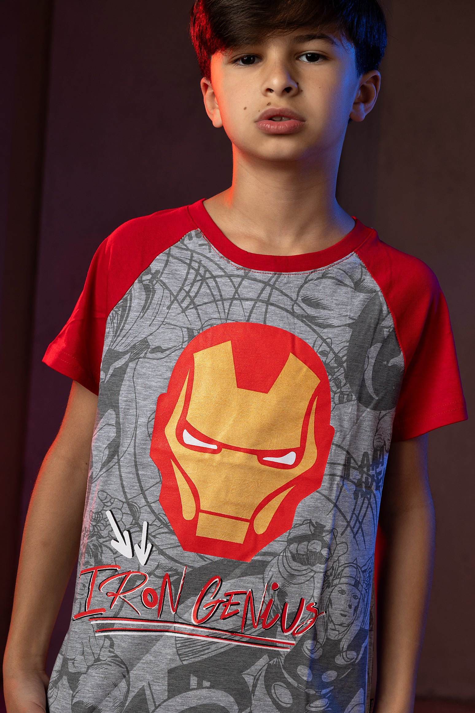 Boys' Iron Man T-Shirt – Marvel Genius Graphic Print